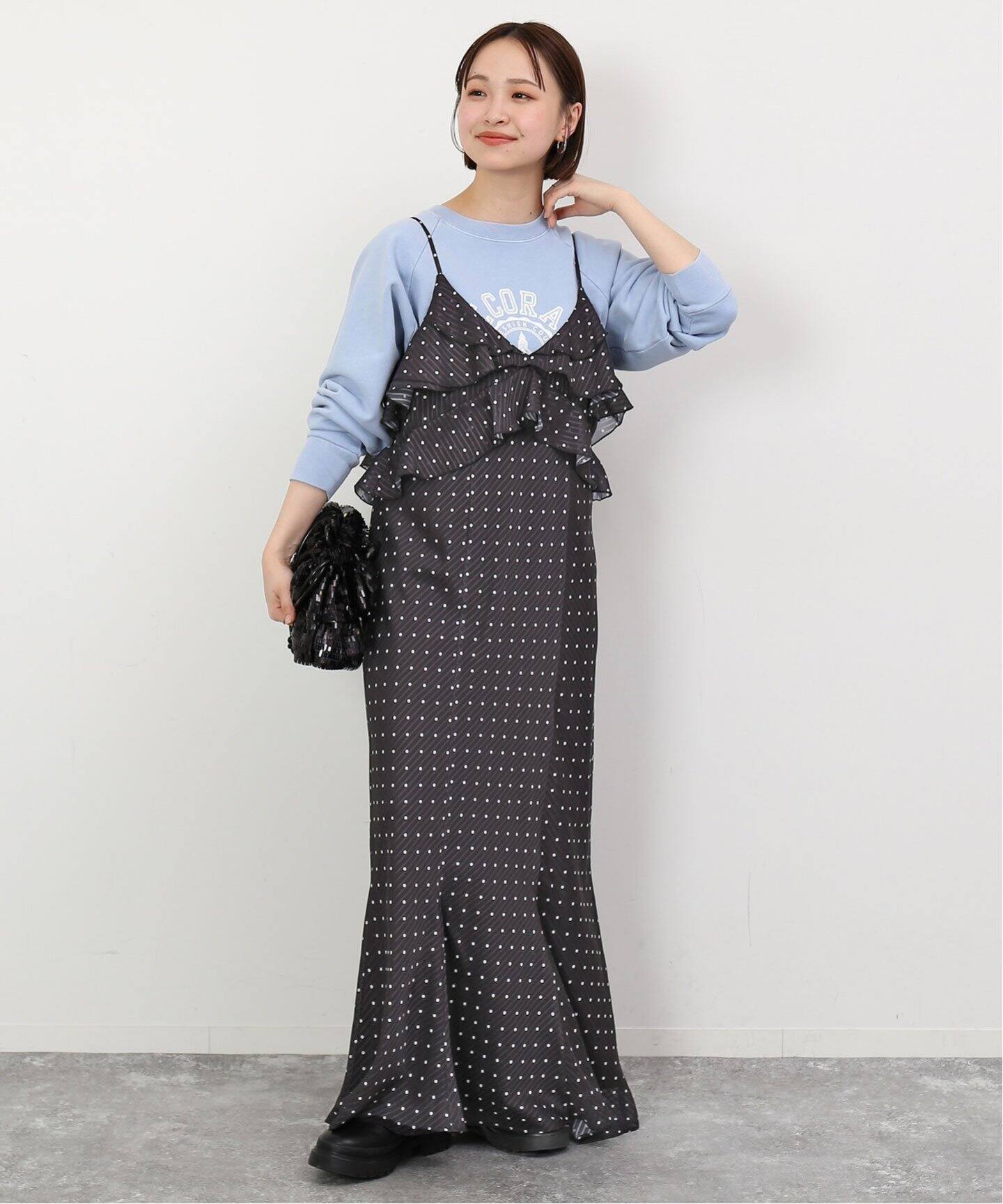 ドットラッフルキャミワンピース（ワンピース）｜SLOBE IENA（スローブ  