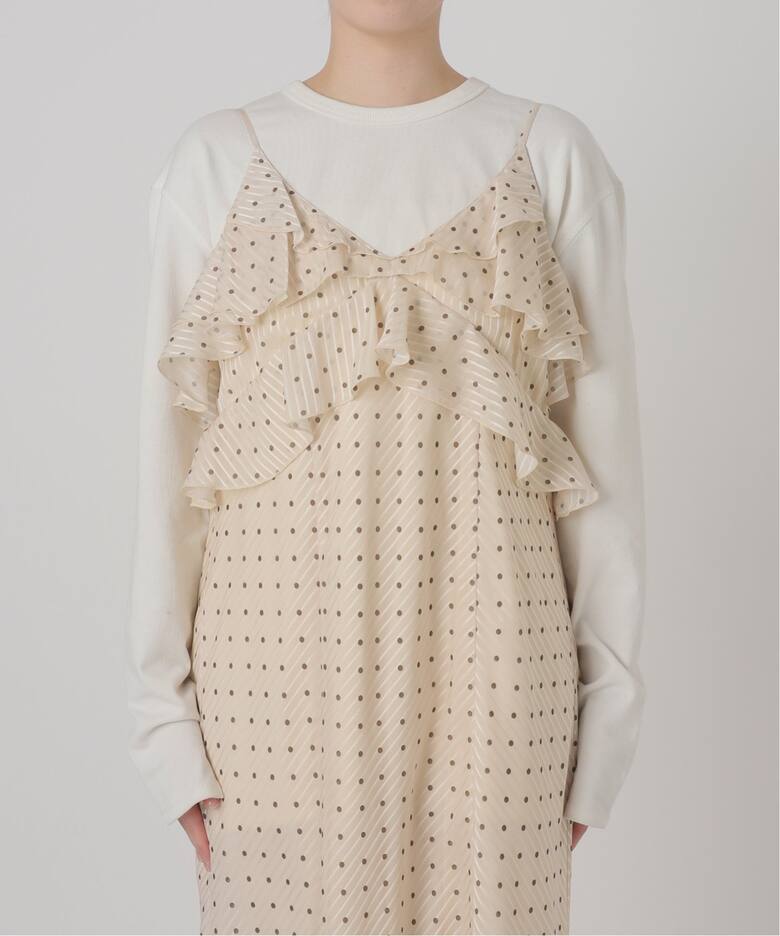 ドットラッフルキャミワンピース（ワンピース）｜SLOBE IENA（スローブ  