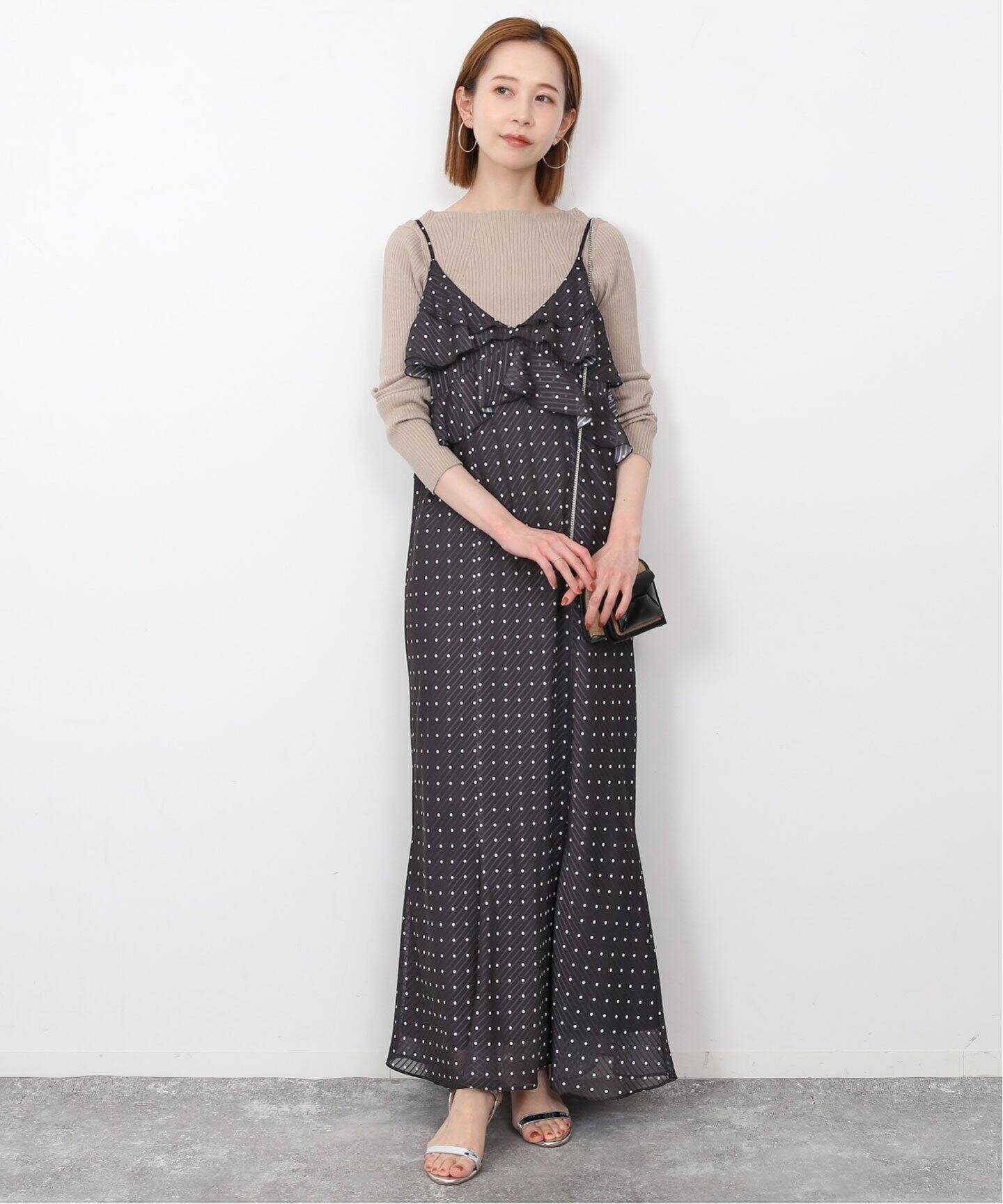 ドットラッフルキャミワンピース（ワンピース）｜SLOBE IENA（スローブ  