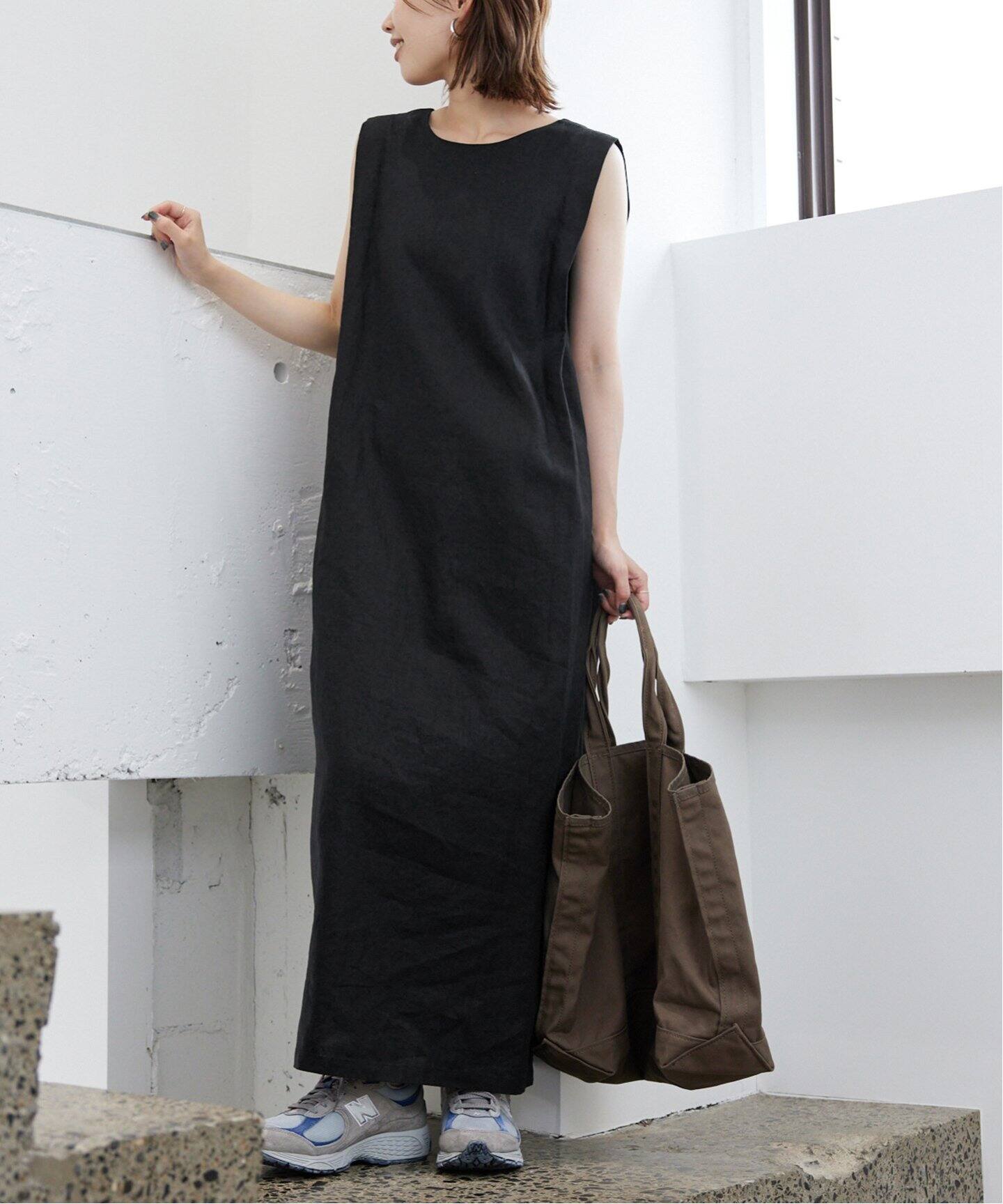 ノースリーブナロー ノースリーブワンピース slobe iena ワンピース 