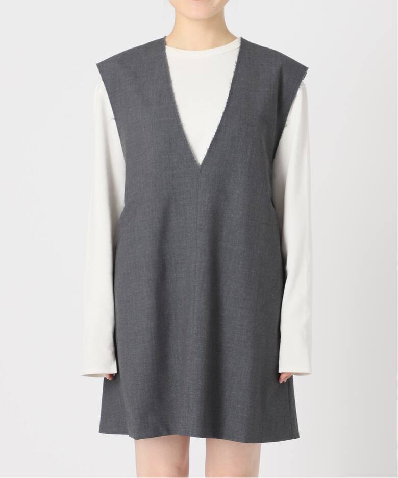 Vネックジャンパースカート（ワンピース）｜SLOBE IENA（スローブ  