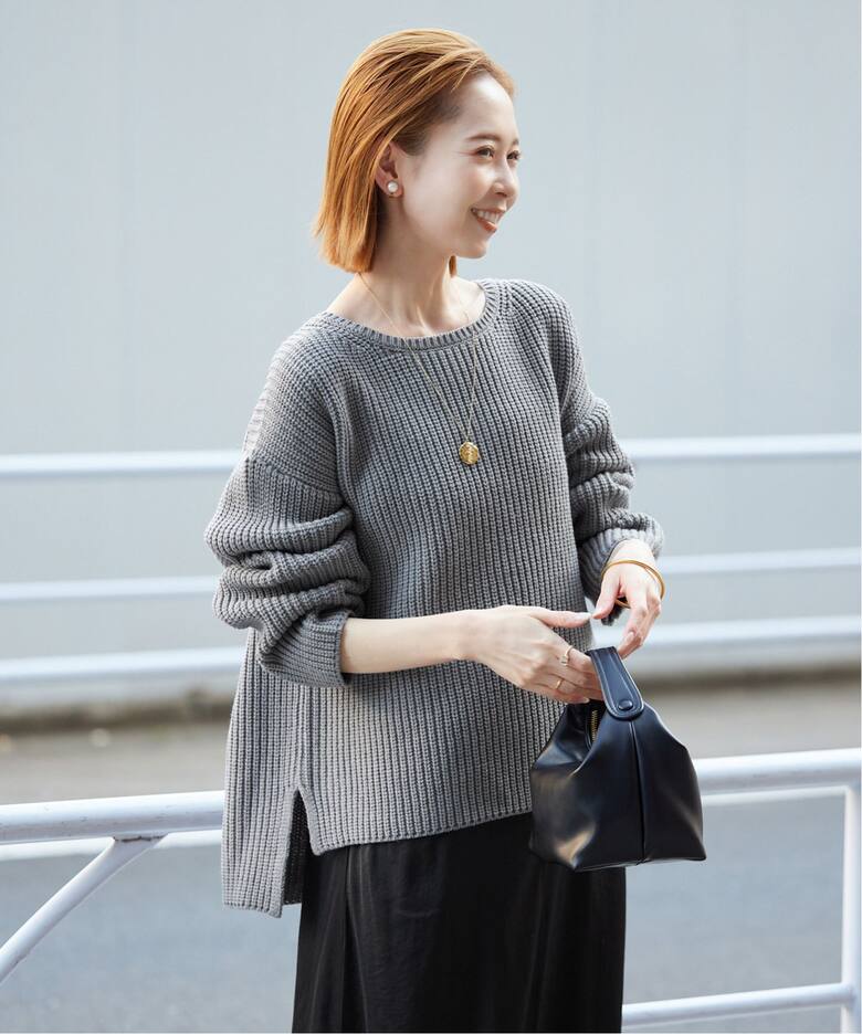 2枚セット》畦ニット×キャミワンピースセット（ワンピース）｜SLOBE  