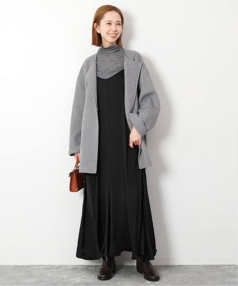 2枚セット》畦ニット×キャミワンピースセット（ワンピース）｜SLOBE  