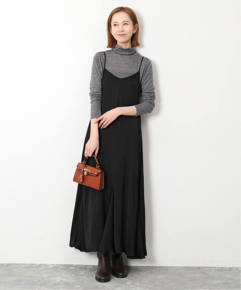 2枚セット》畦ニット×キャミワンピースセット（ワンピース）｜SLOBE  