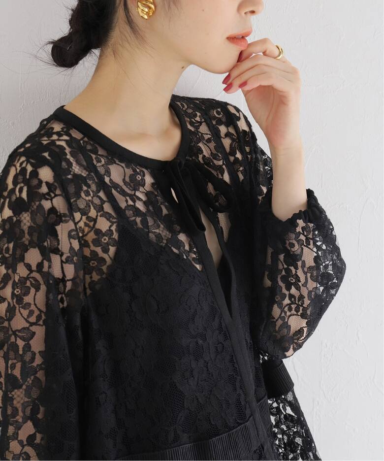 IENA LA BOUCLE リバーレースワンピース（ワンピース）｜IENA（イエナ  