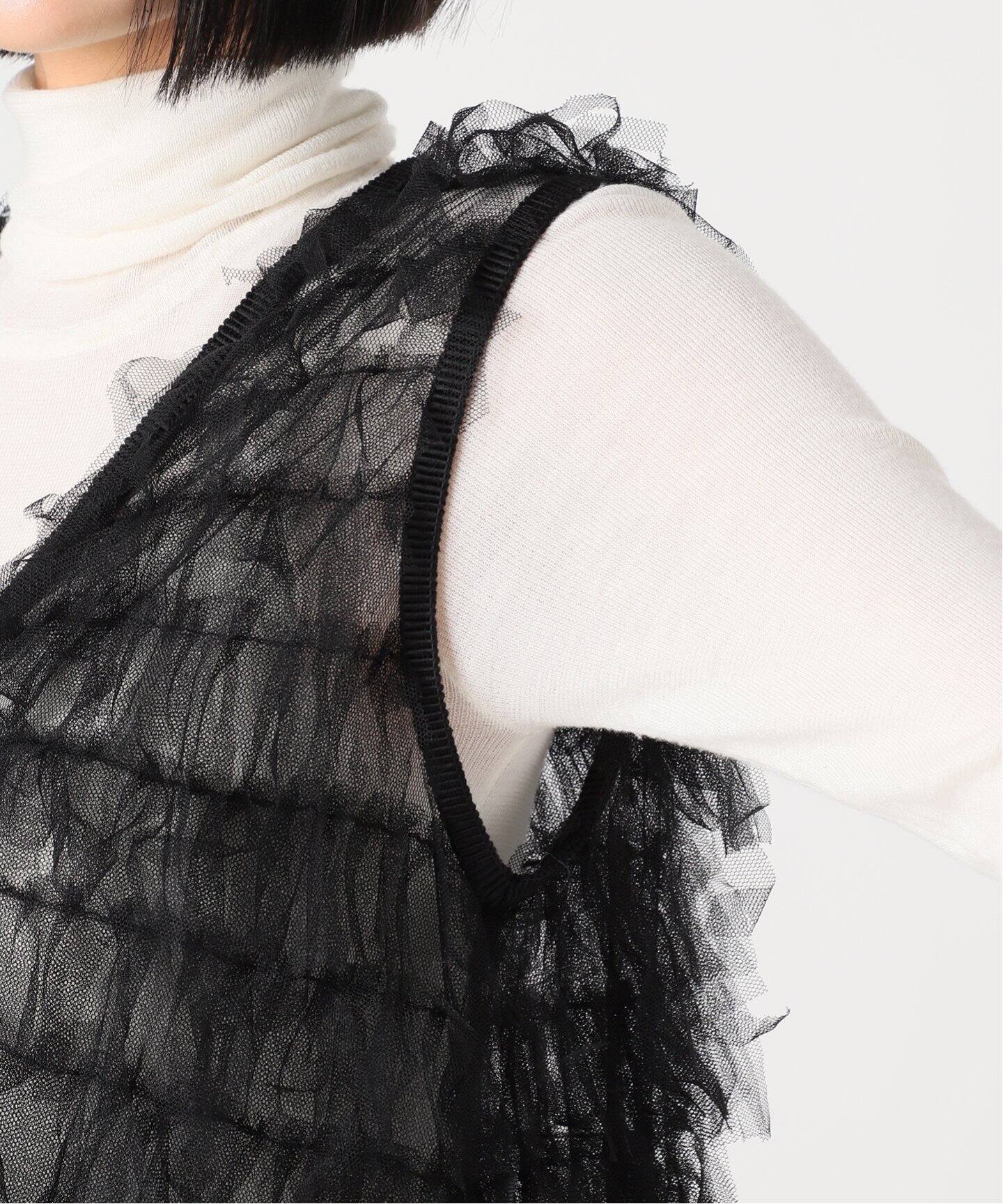 IENA LA BOUCLE チュールフリンジシフトドレス（ワンピース）｜IENA  