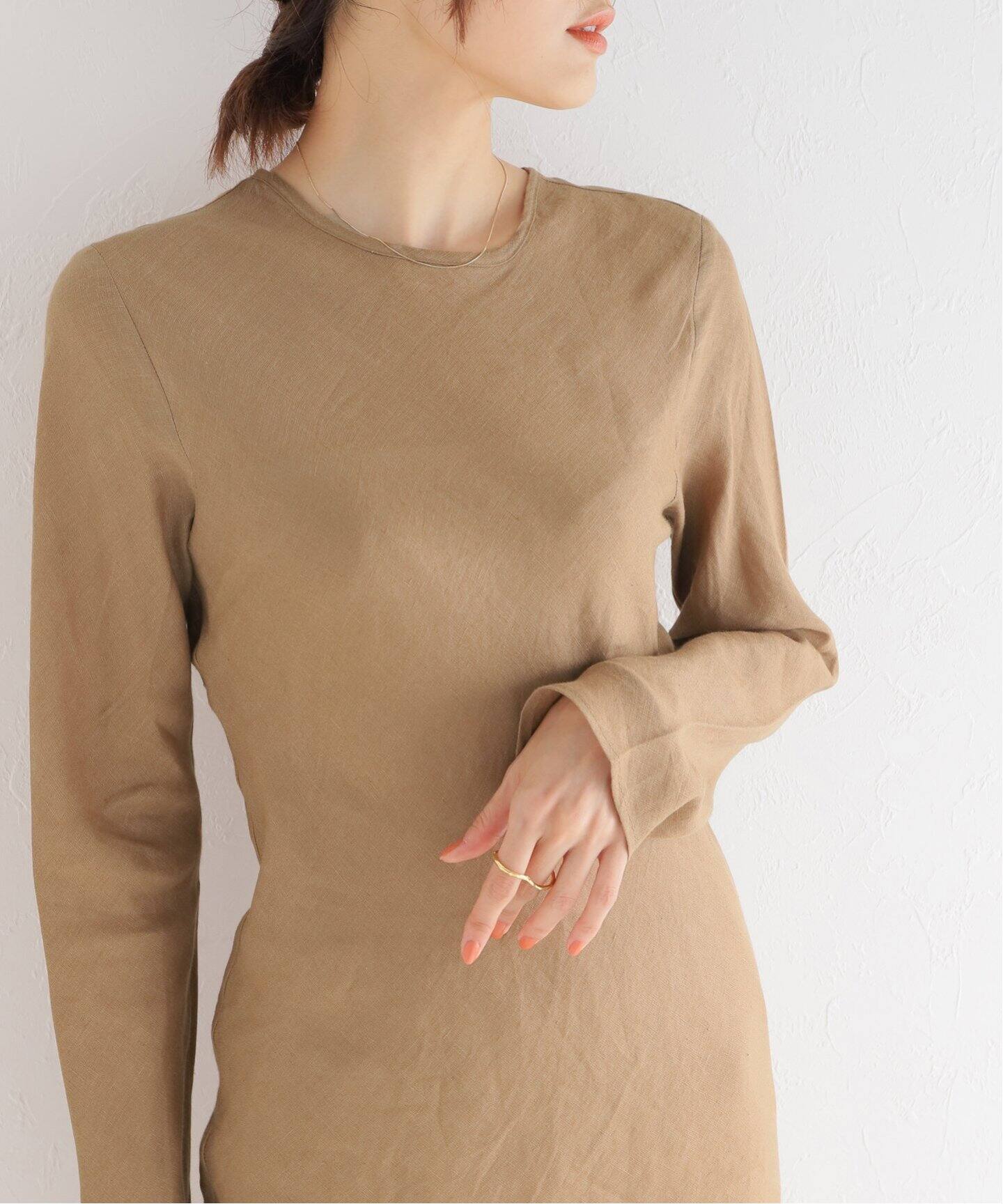 BASERANGE/ベースレンジ】pre DYDINE LONGSLEEVE ドレス（ワンピース  