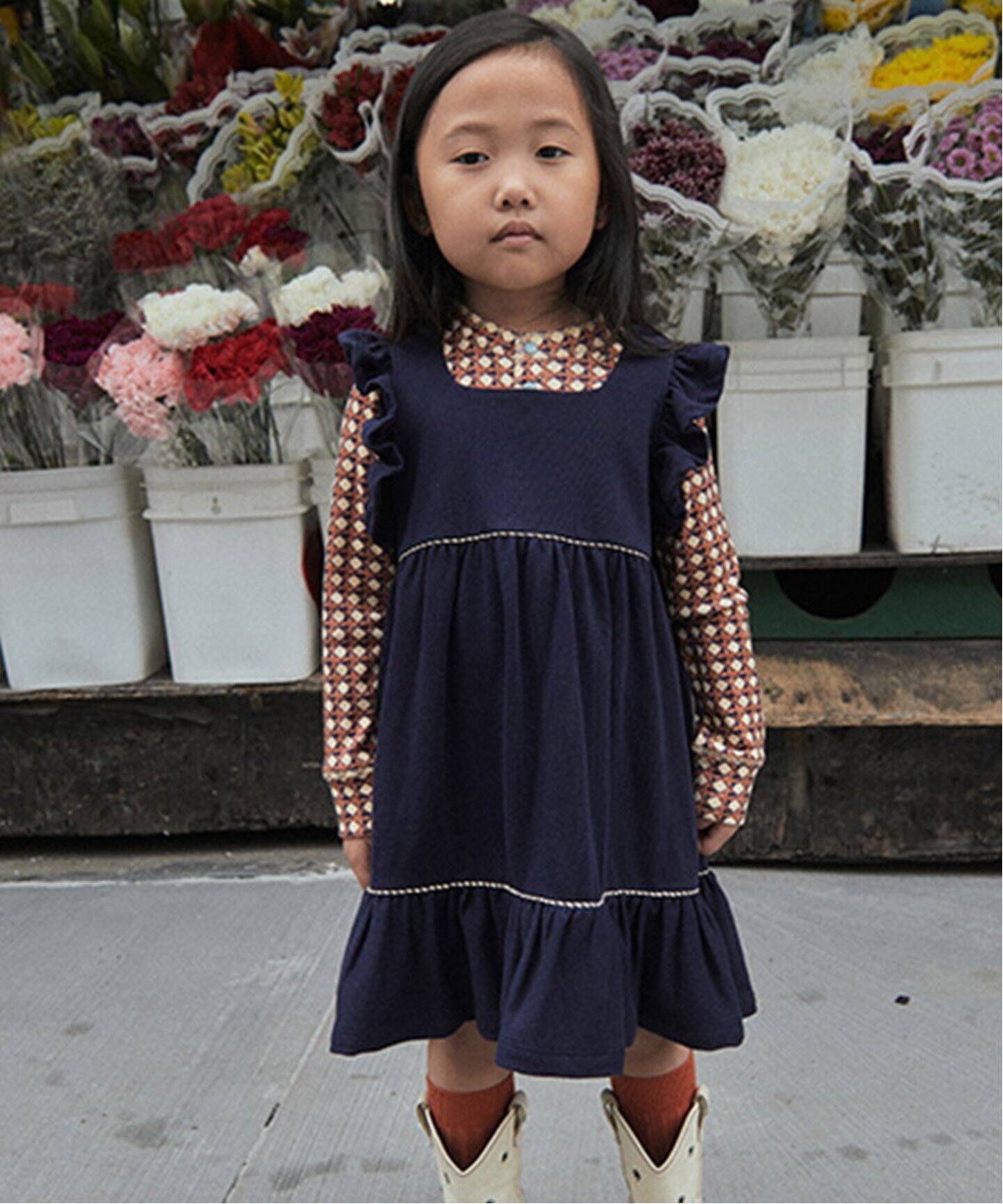 misha and puff 3y 馬鹿馬鹿しく Ruffle tunic dress 