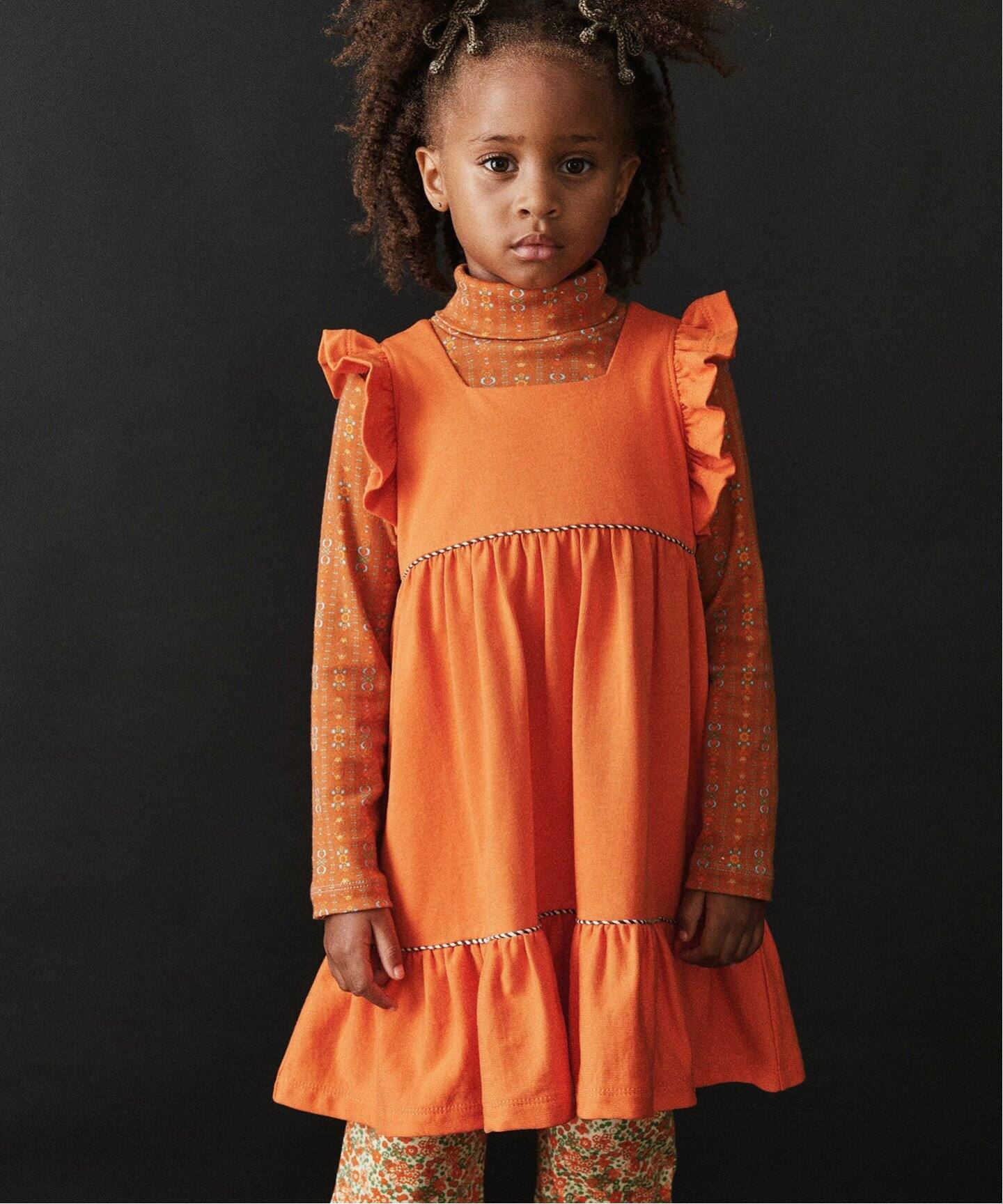 Misha&Puff/ミーシャアンドパフ】 Ruffle Sleeve Dress kids（キッズ  
