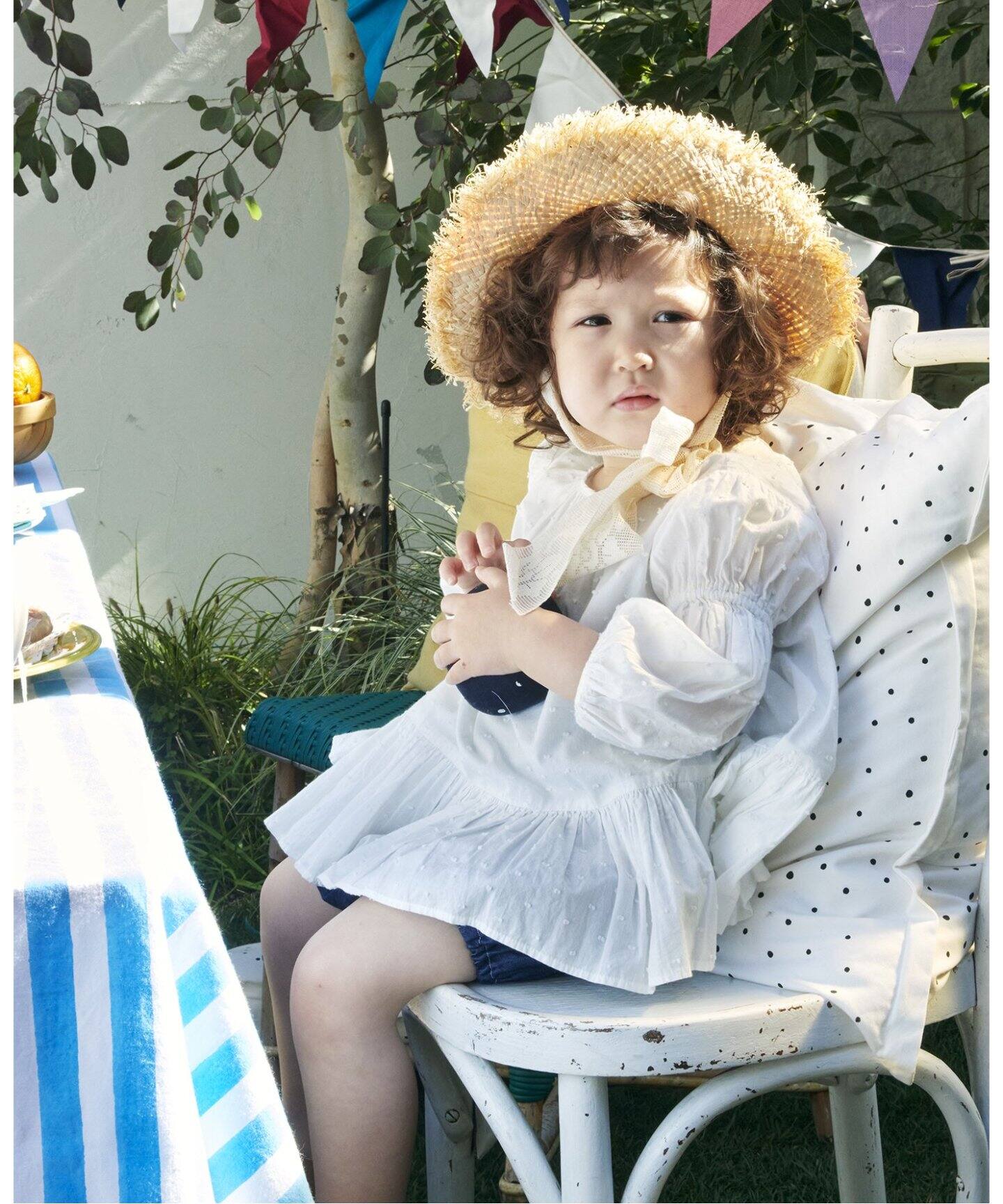 Uhr baby&kids/ウーア ベビーアンド キッズ】ドットミニドレス baby 