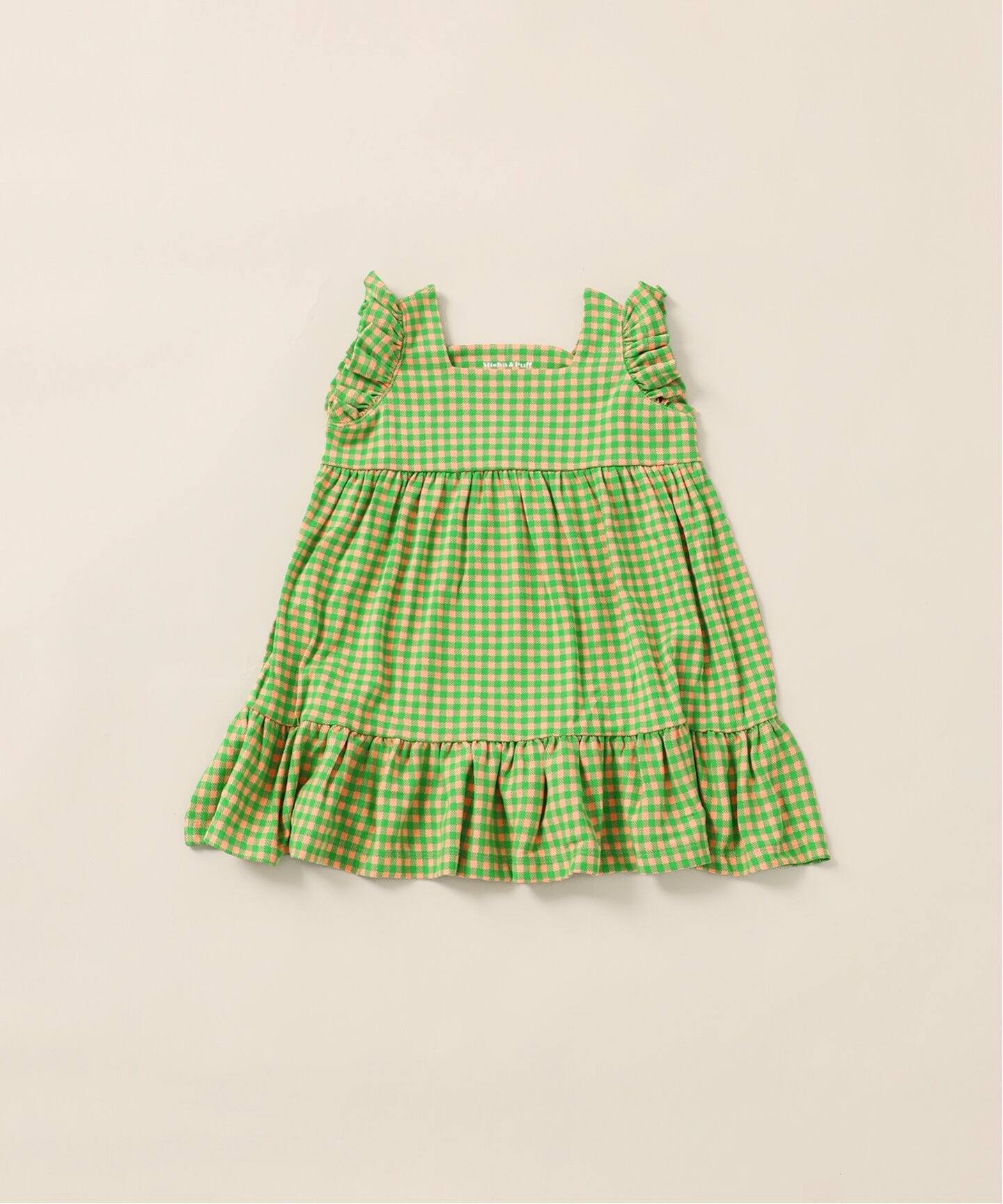 Misha&Puff/ミーシャアンドパフ】Ruffle Sleeve Dress(3-8y)（キッズ 