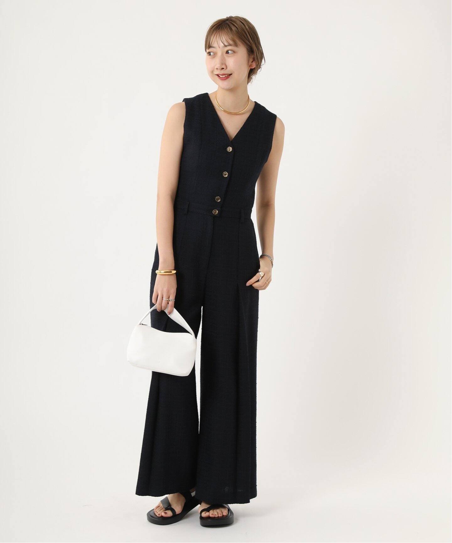 Tweed ジャンプスーツ（サロペット／オーバーオール）｜Plage 