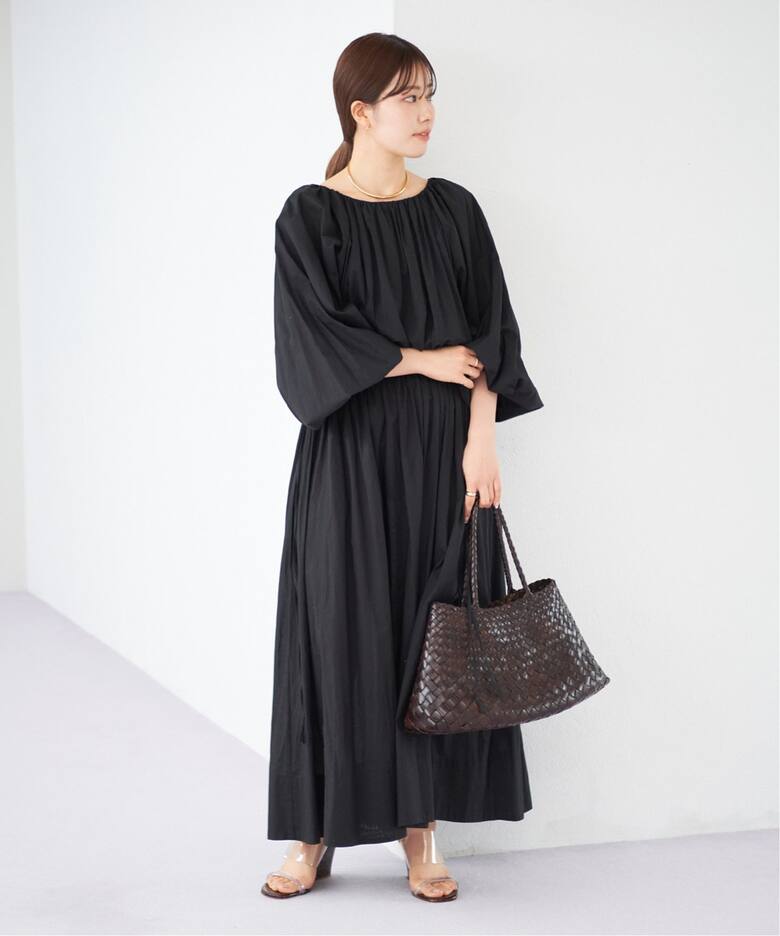 Lawn ブラウジング ギャザーワンピース（ワンピース）｜Plage  