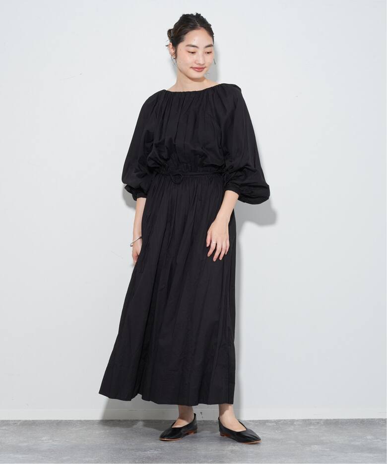 Lawn ブラウジング ギャザーワンピース（ワンピース）｜Plage  