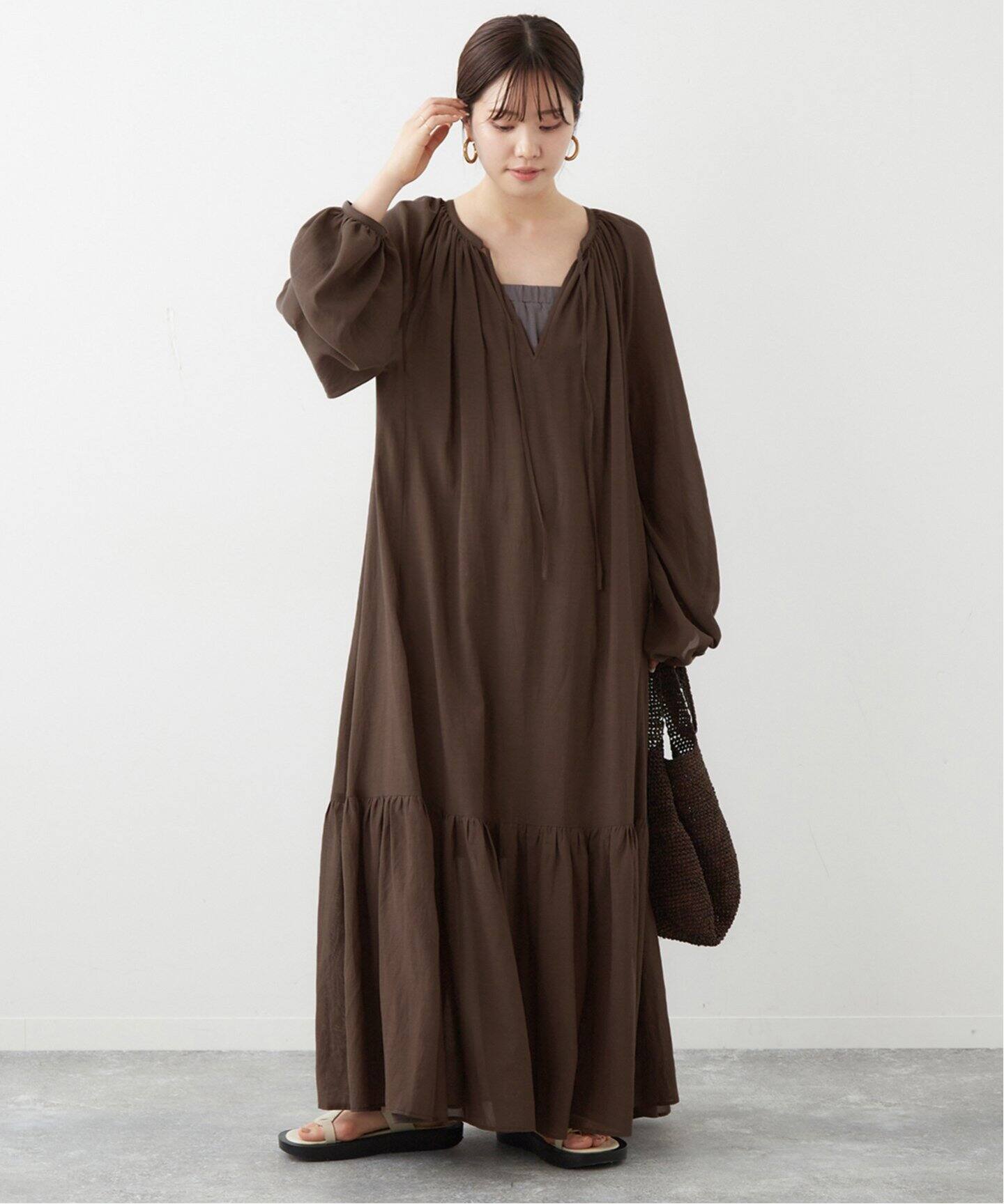 今季プラージュplage大人気ワンピ （良縁に恵まれる雨水の日には花柄  