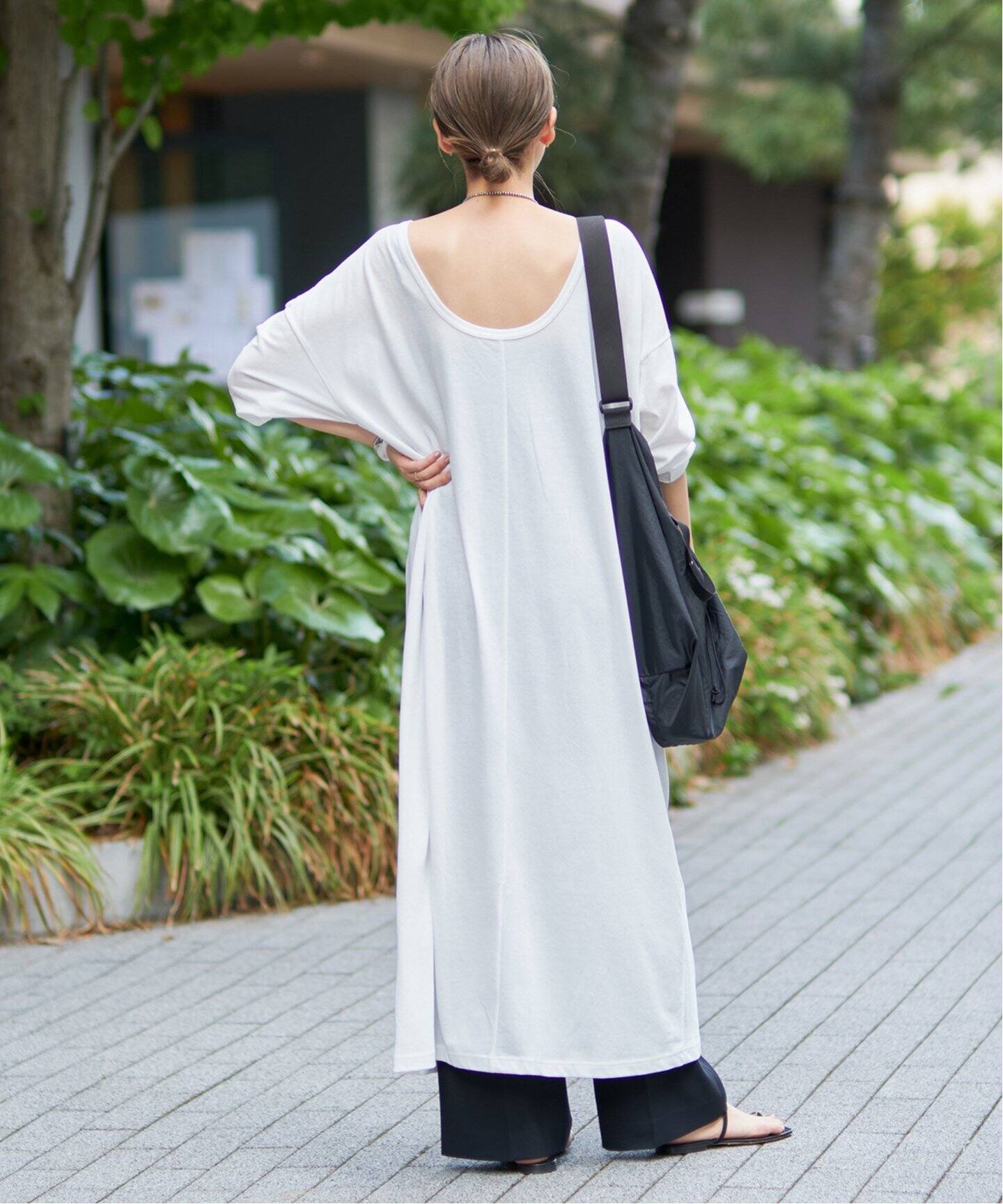 GIRL】バックオープン ルーズワンピース（ワンピース）｜Plage  