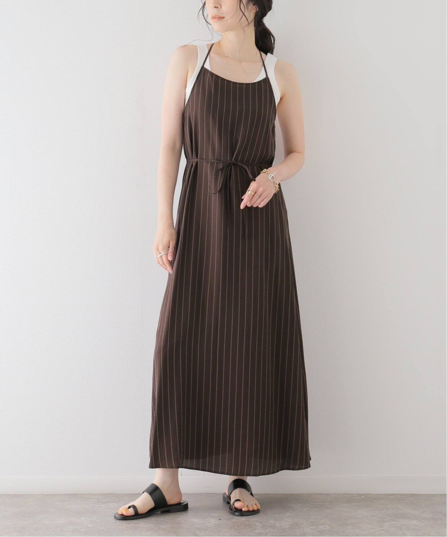 Stripe キャミソール ワンピース（ワンピース）｜Plage（プラージュ  