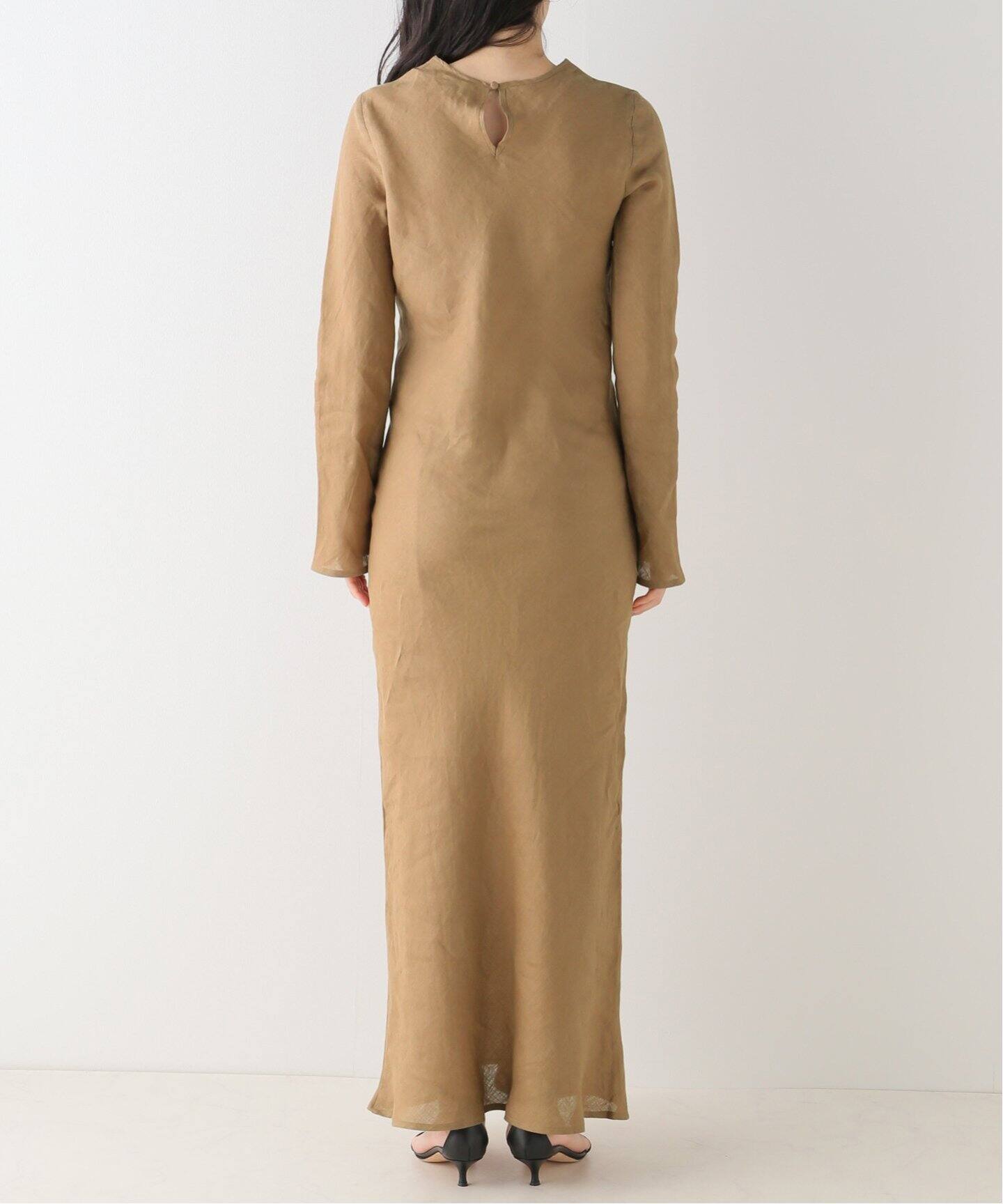 BASERANGE/ベースレンジ】 DYDINE LONGSLEEVE ワンピース（ブラウン  