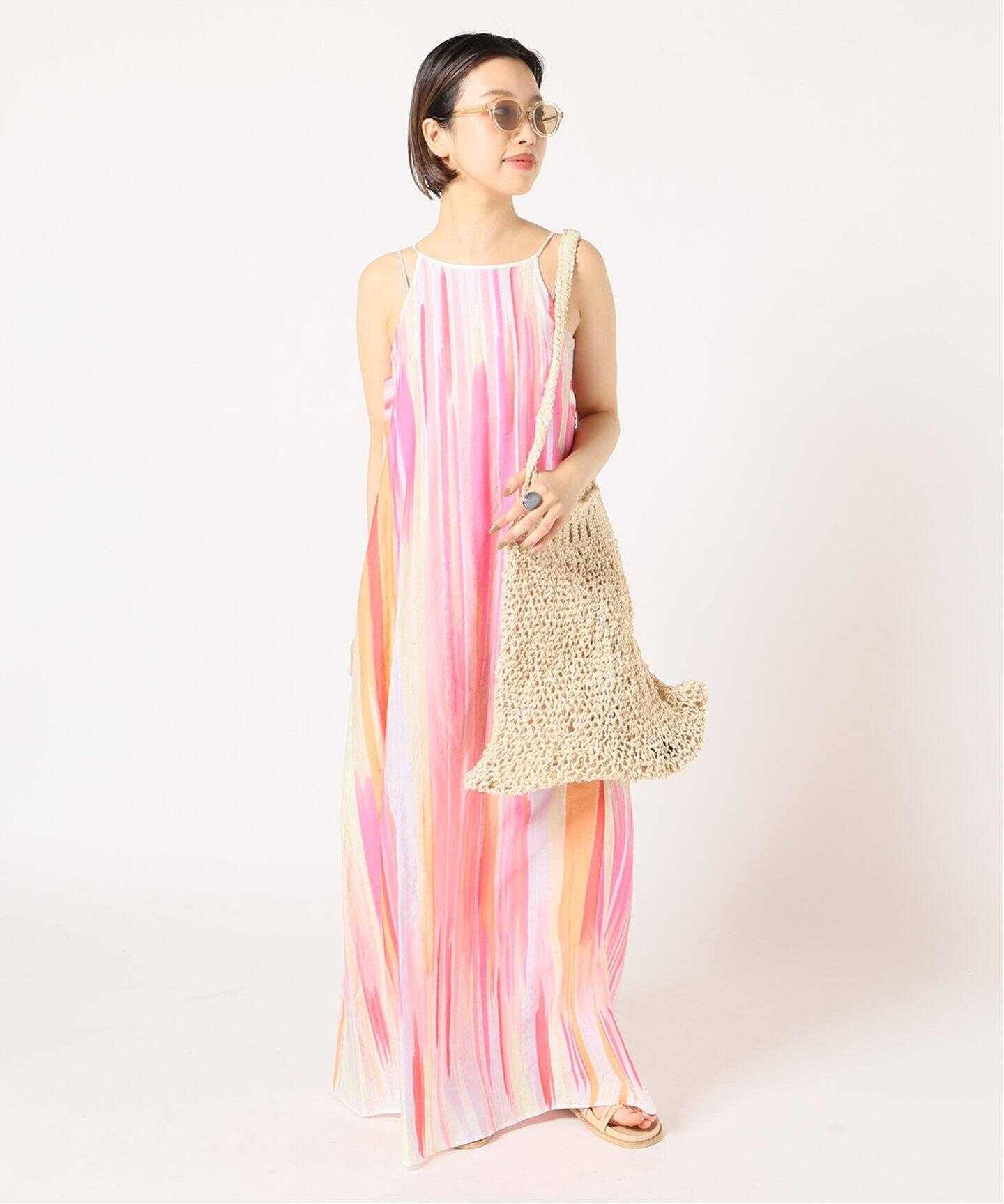 enrica/エンリカ】 STRIPE PRINT キャミドレス（ワンピース）｜Plage  