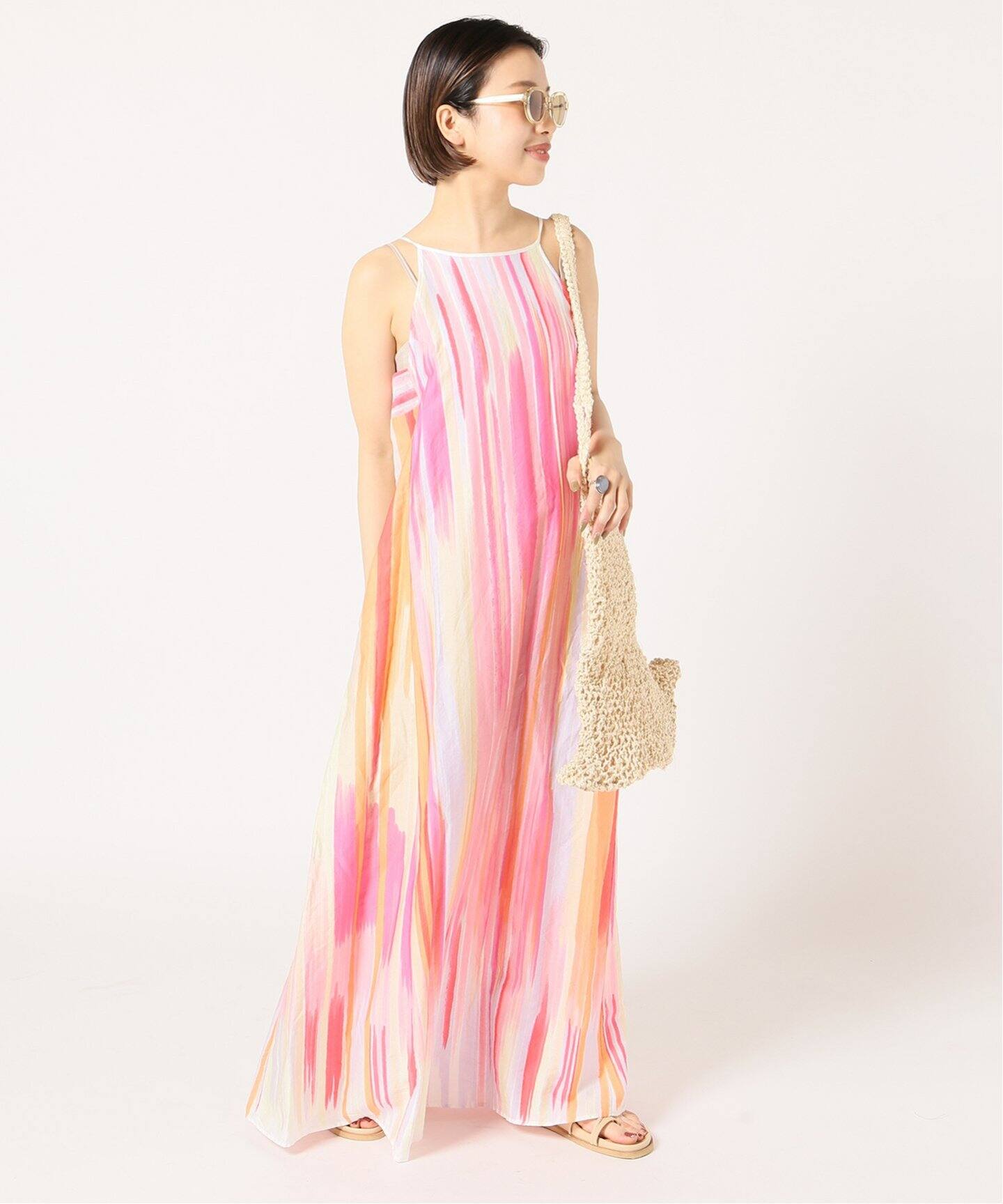 enrica/エンリカ】 STRIPE PRINT キャミドレス（ワンピース）｜Plage 