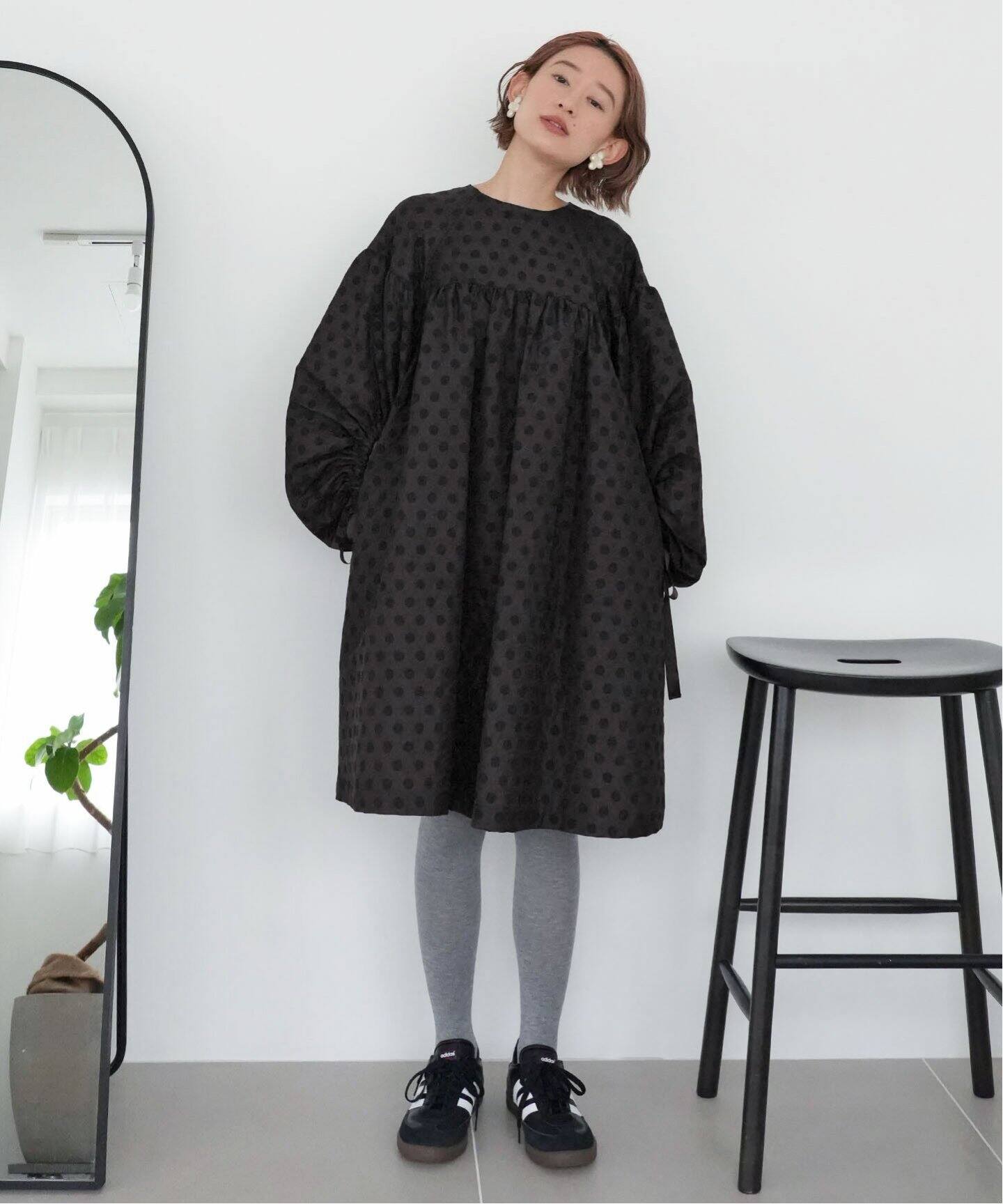 SLOBE citron. ドットジャガードミニドレス（ワンピース）｜SLOBE IENA 