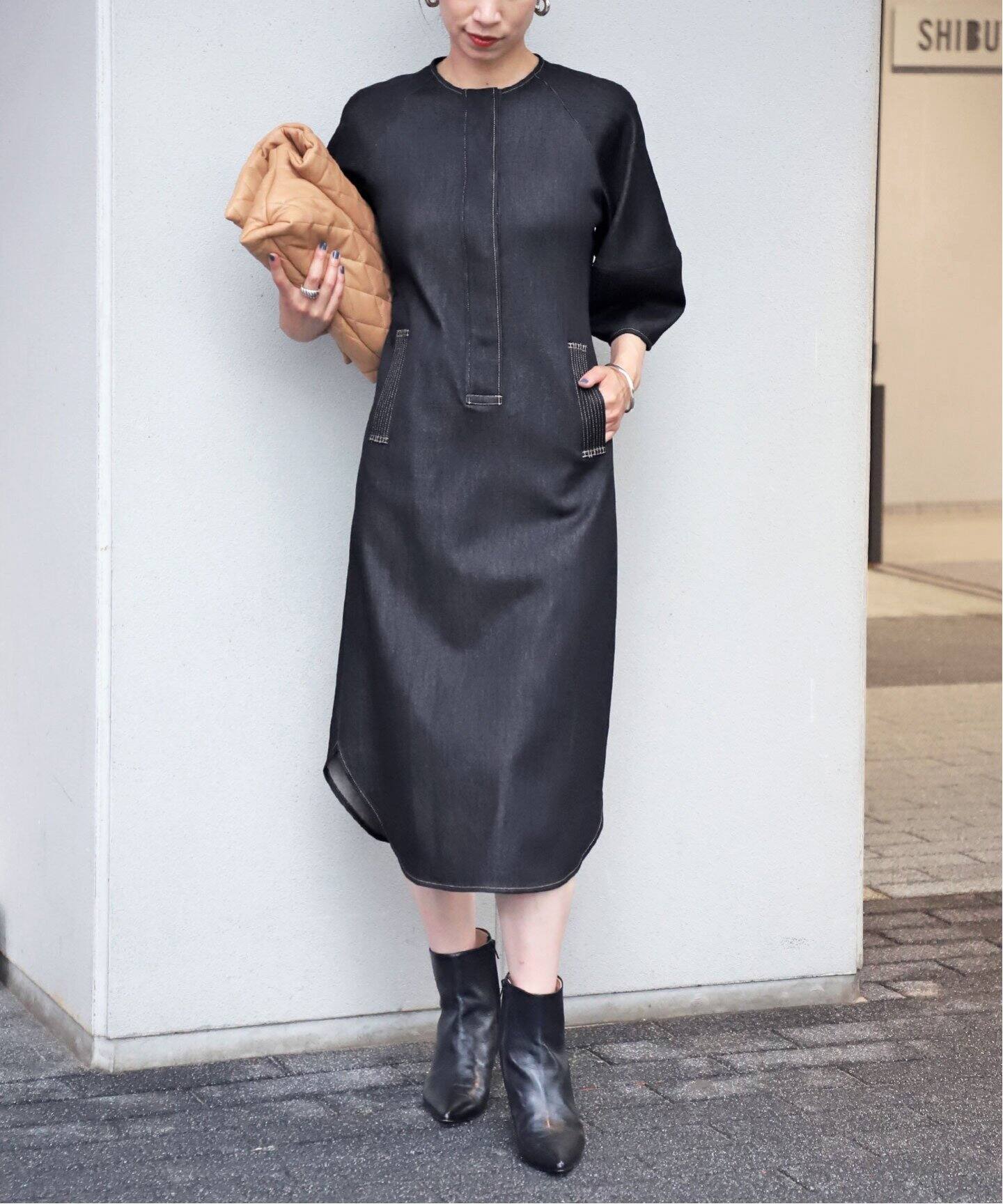 COTTON SILK DENIMワンピース（ワンピース）｜VERMEIL par iena  