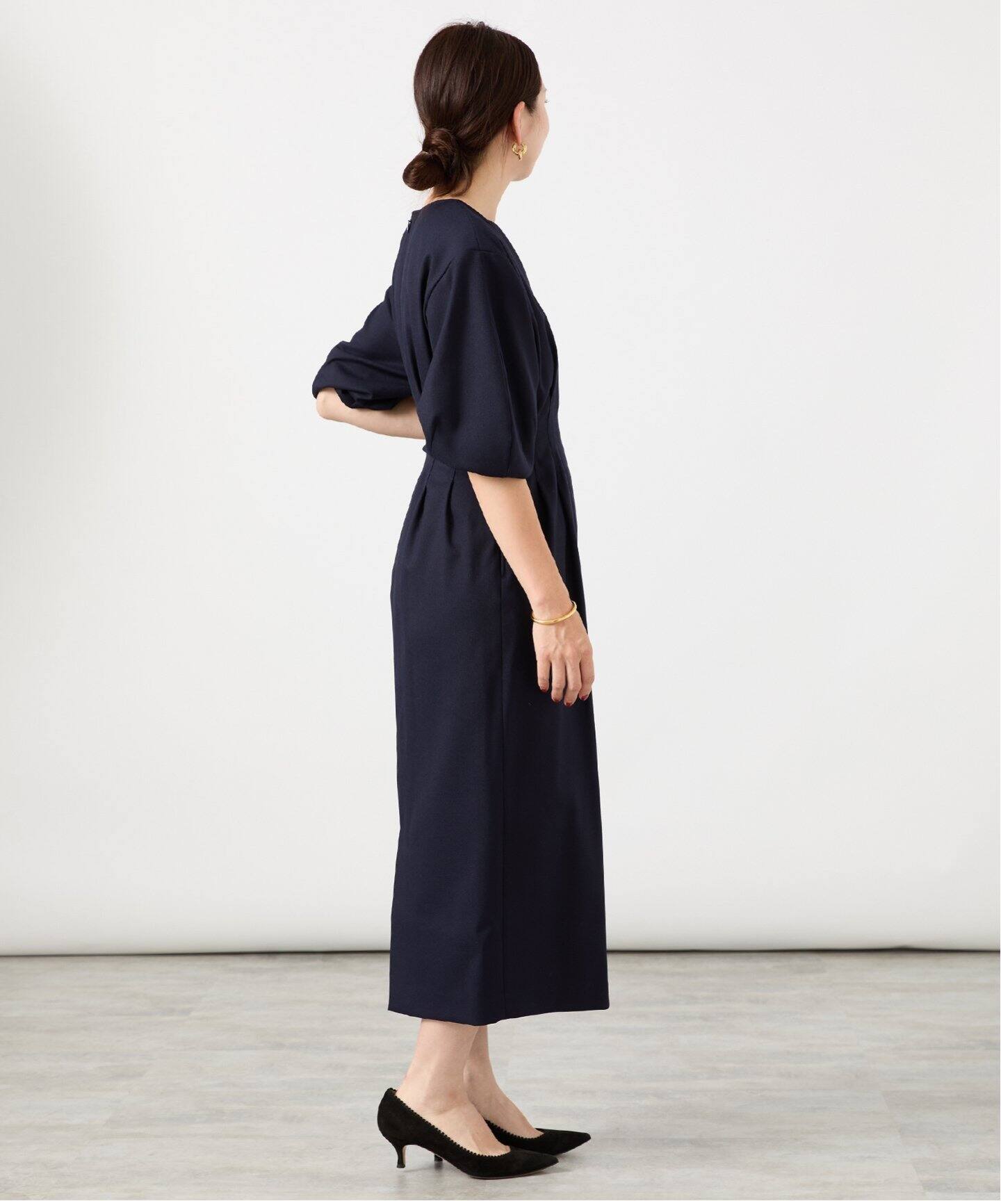 追加2》P/Ryツイルウエストシェイプワンピース（ワンピース）｜VERMEIL  