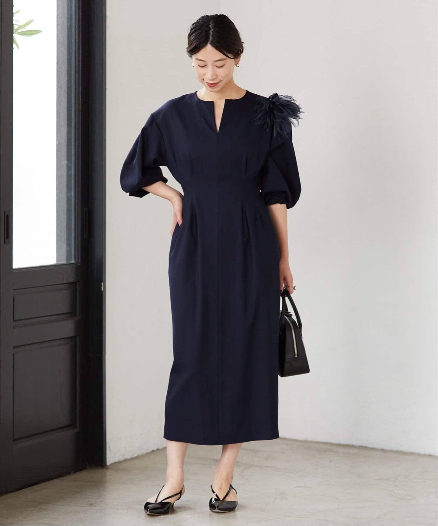 追加2》P/Ryツイルウエストシェイプワンピース（ワンピース）｜VERMEIL  