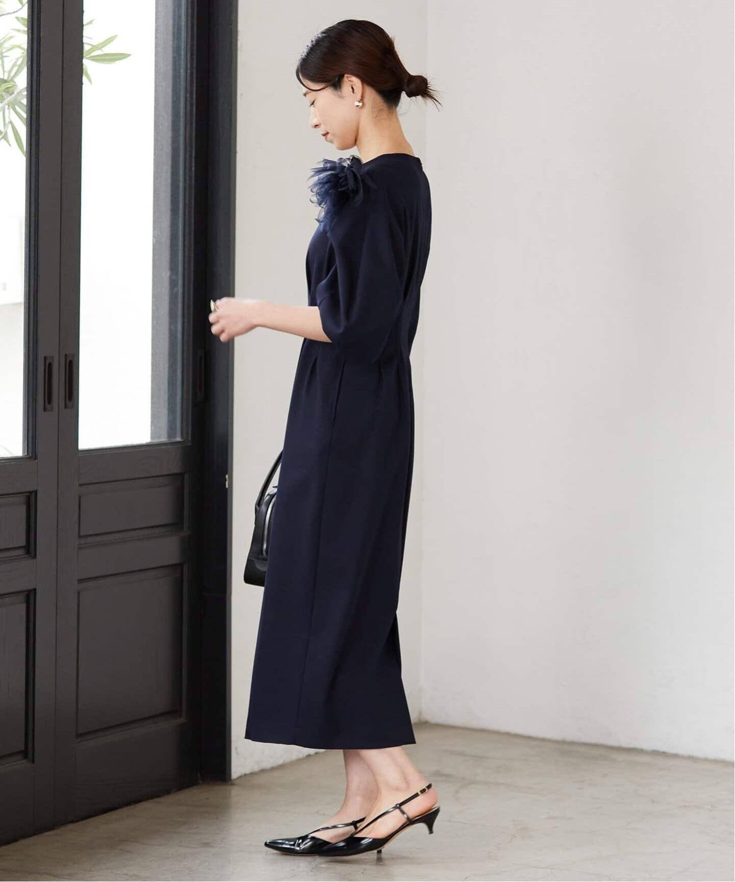 追加2》P/Ryツイルウエストシェイプワンピース（ワンピース）｜VERMEIL  