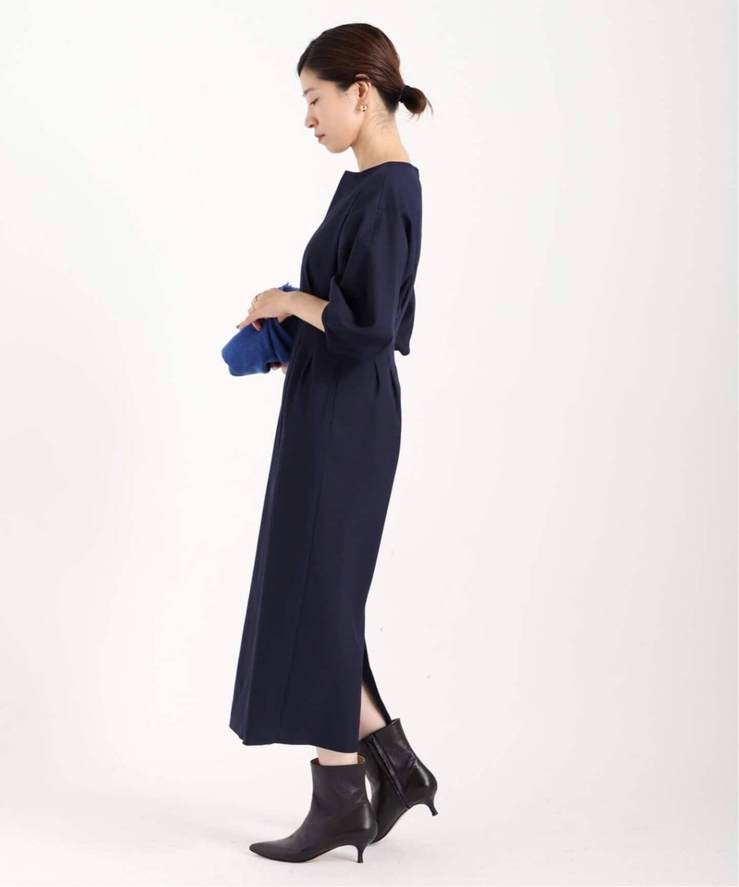 追加2》P/Ryツイルウエストシェイプワンピース（ワンピース）｜VERMEIL  