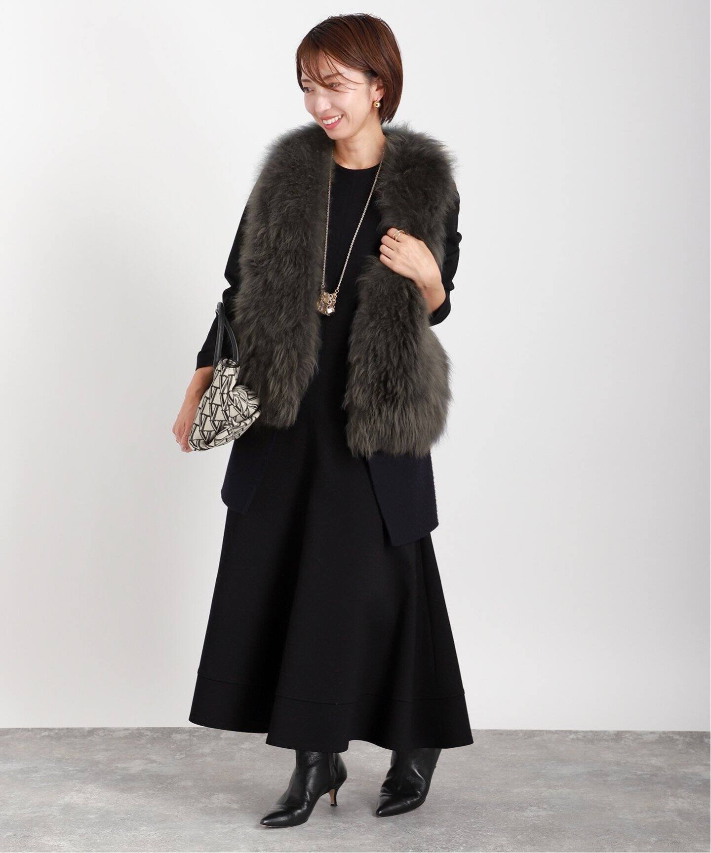 ポンチクルーネックワンピース（ワンピース）｜VERMEIL par iena  