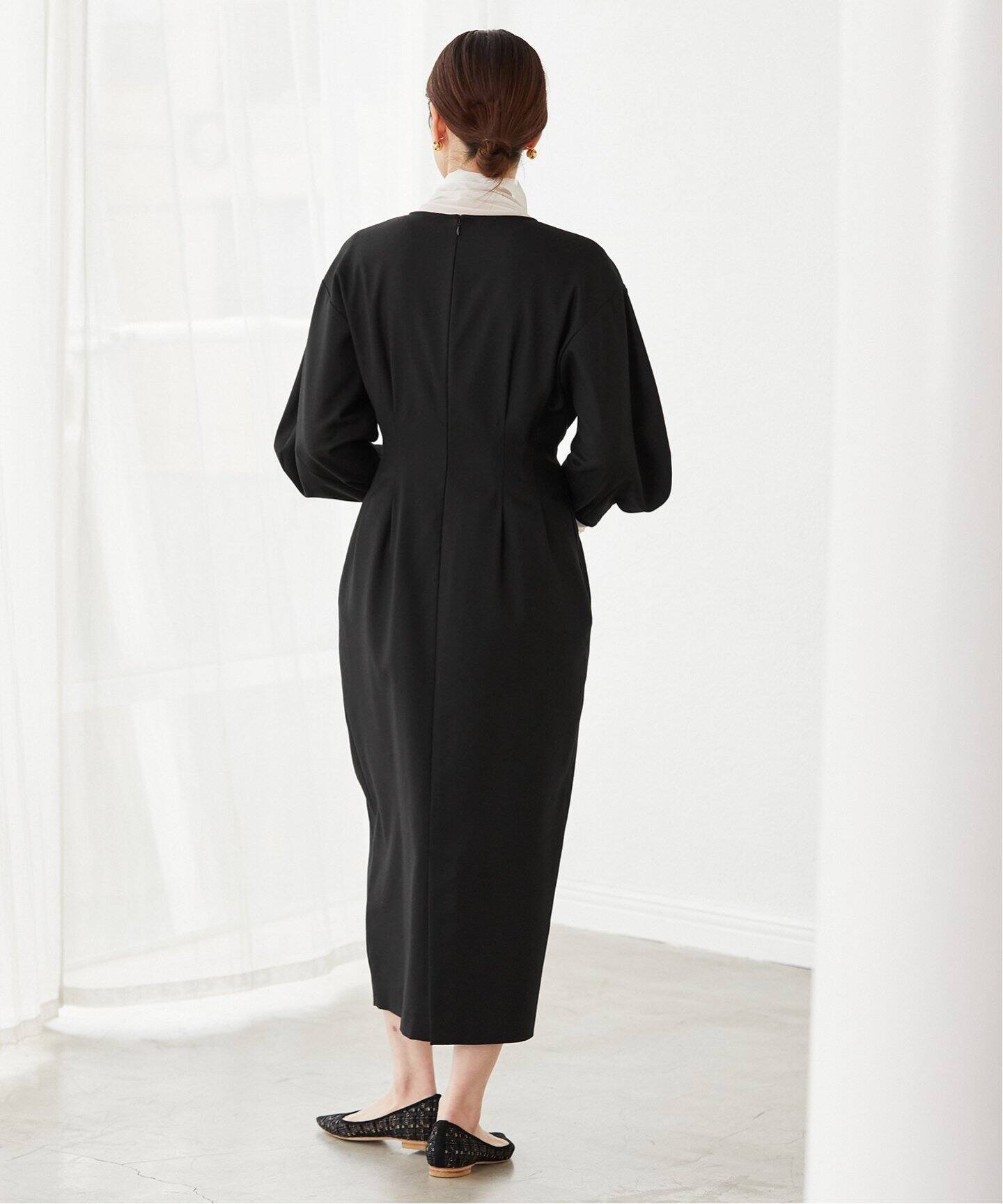 追加》P/Ryツイルウエストシェイプワンピース（ワンピース）｜VERMEIL  