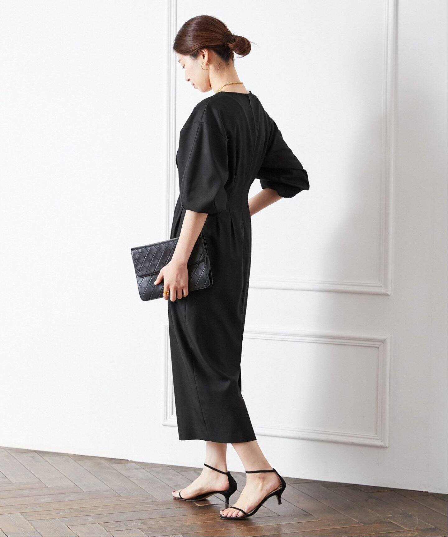 追加》P/Ryツイルウエストシェイプワンピース（ワンピース）｜VERMEIL  