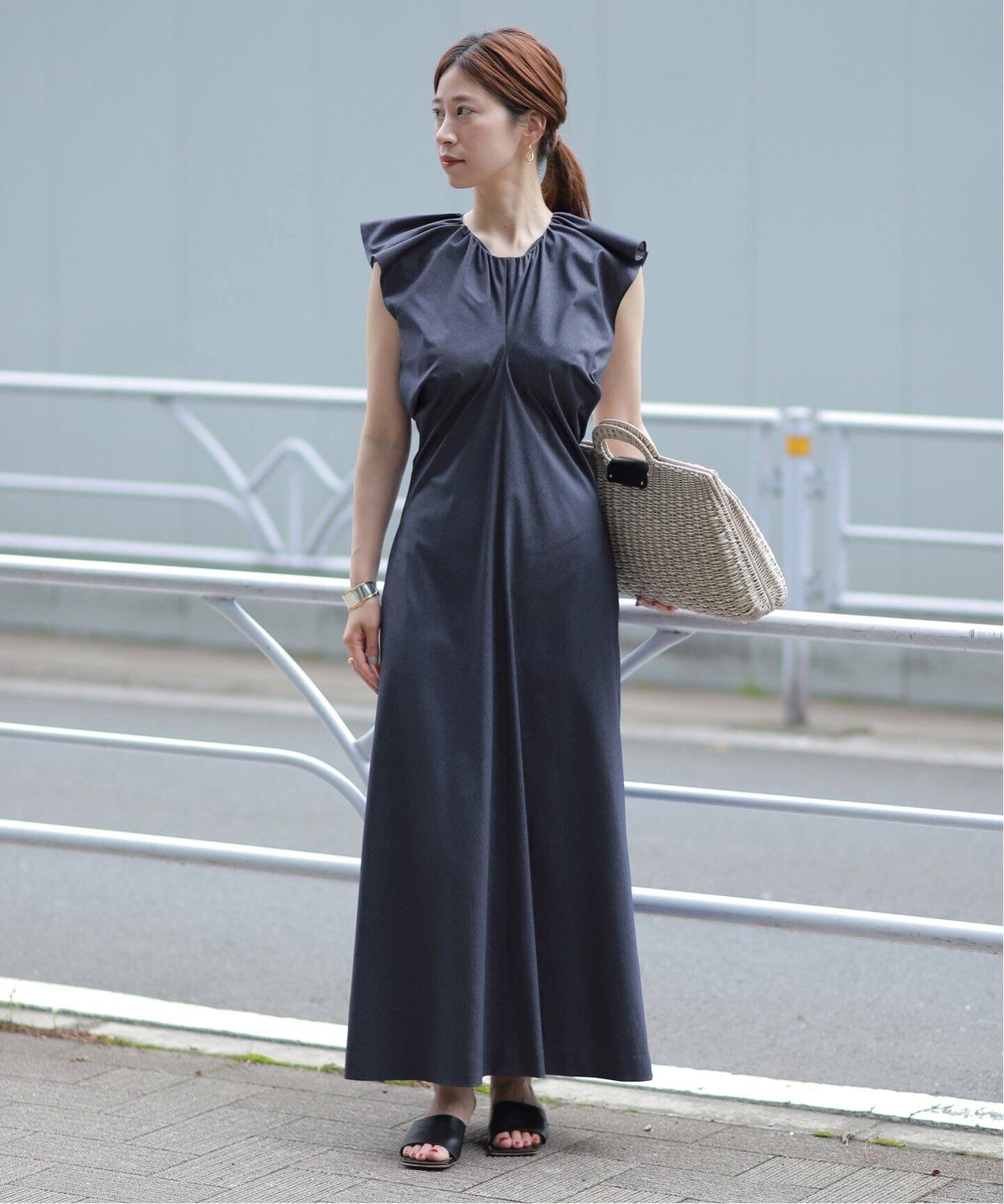 トリコットサイドドレープワンピース（ワンピース）｜VERMEIL par iena  