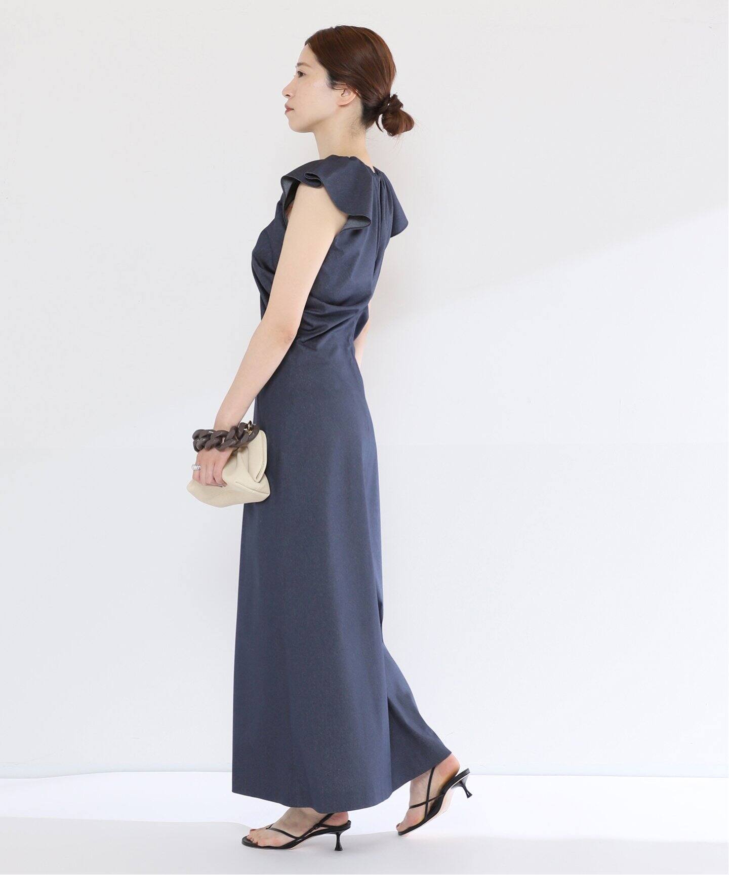 トリコットサイドドレープワンピース（ワンピース）｜VERMEIL par iena  