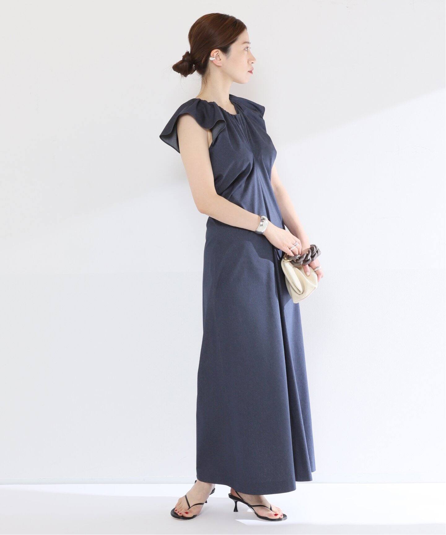 トリコットサイドドレープワンピース（ワンピース）｜VERMEIL par iena  