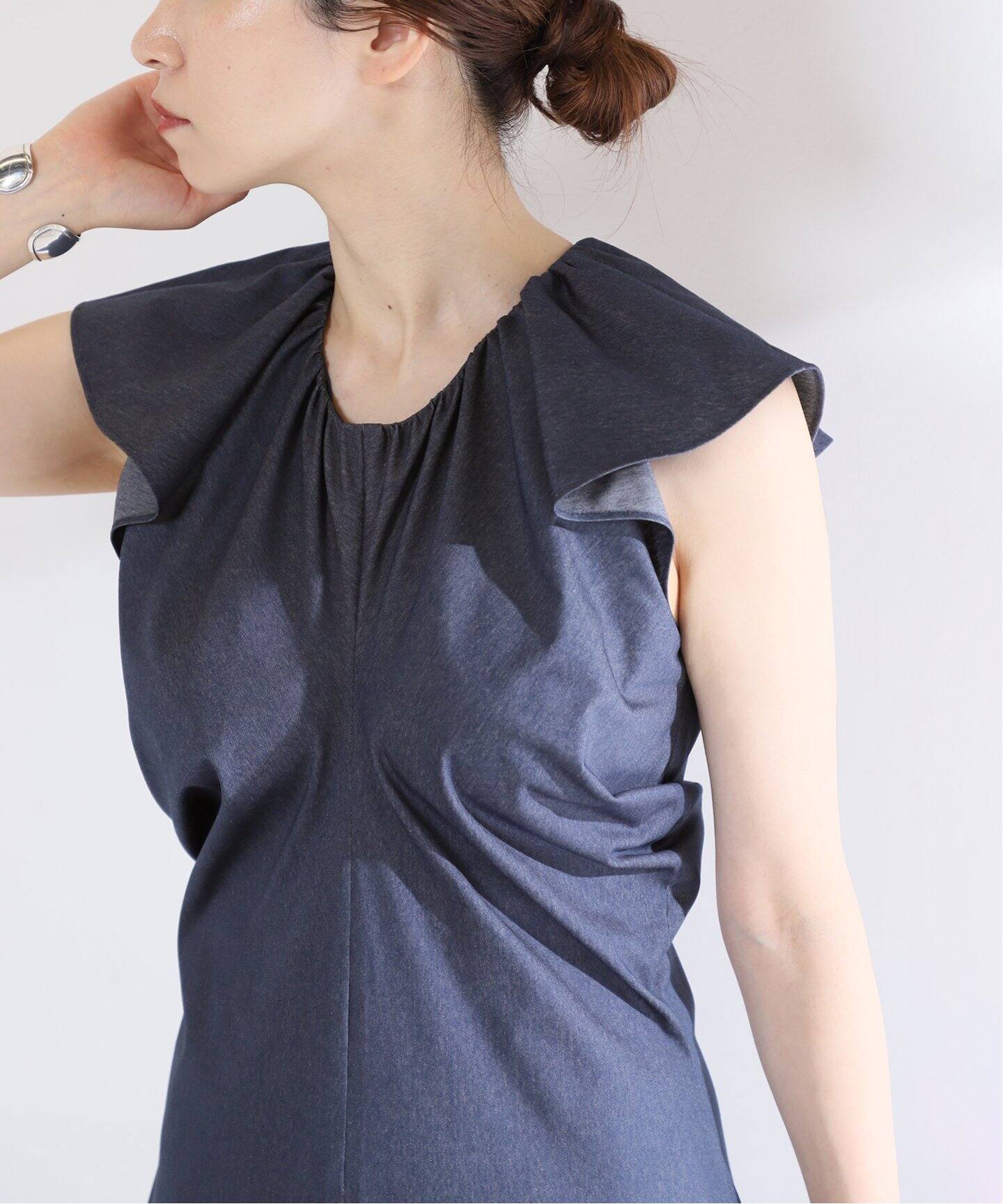 トリコットサイドドレープワンピース（ワンピース）｜VERMEIL par iena  