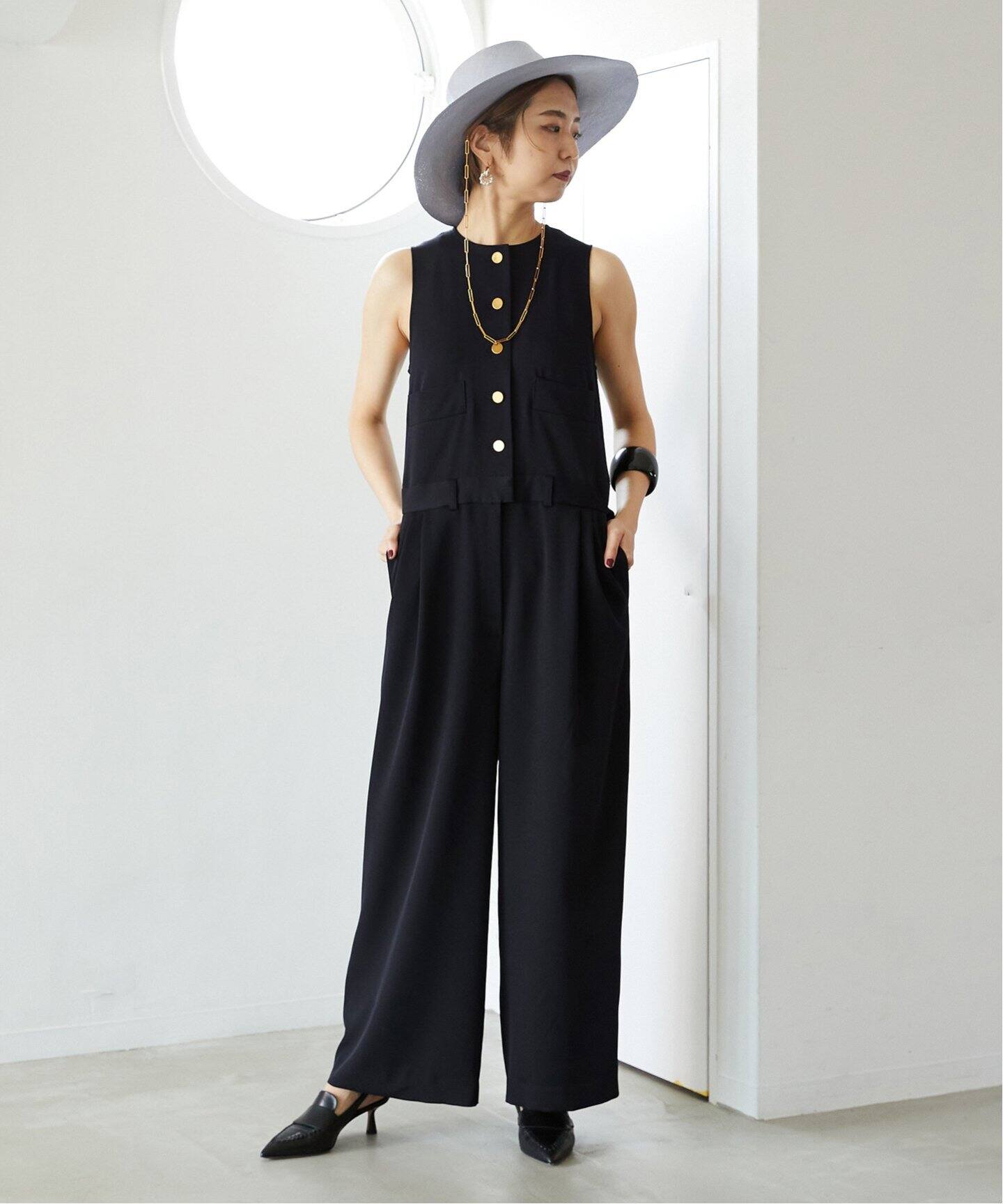 Eドスキンオールインワン（サロペット／オーバーオール  