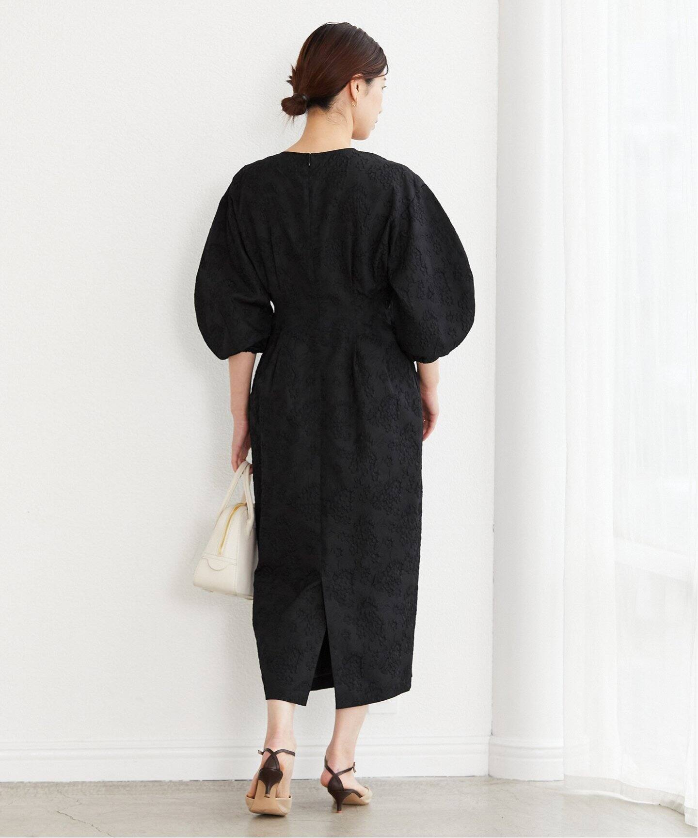 追加》ジャガードウエストシェイプワンピース（ワンピース）｜VERMEIL  