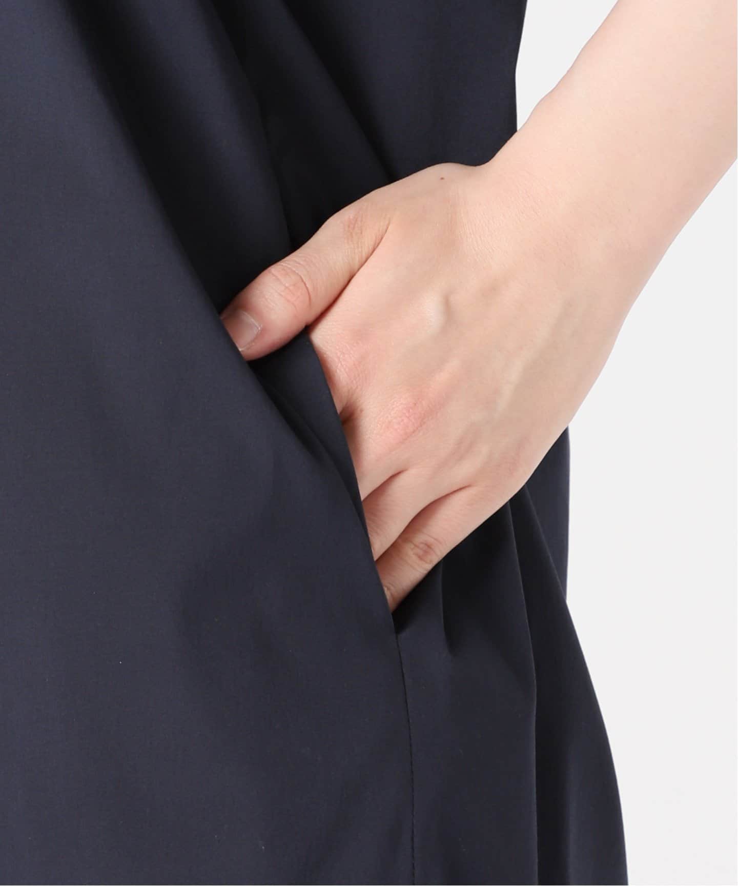 C/Nストレッチ 袖タックワンピース（ワンピース）｜VERMEIL par