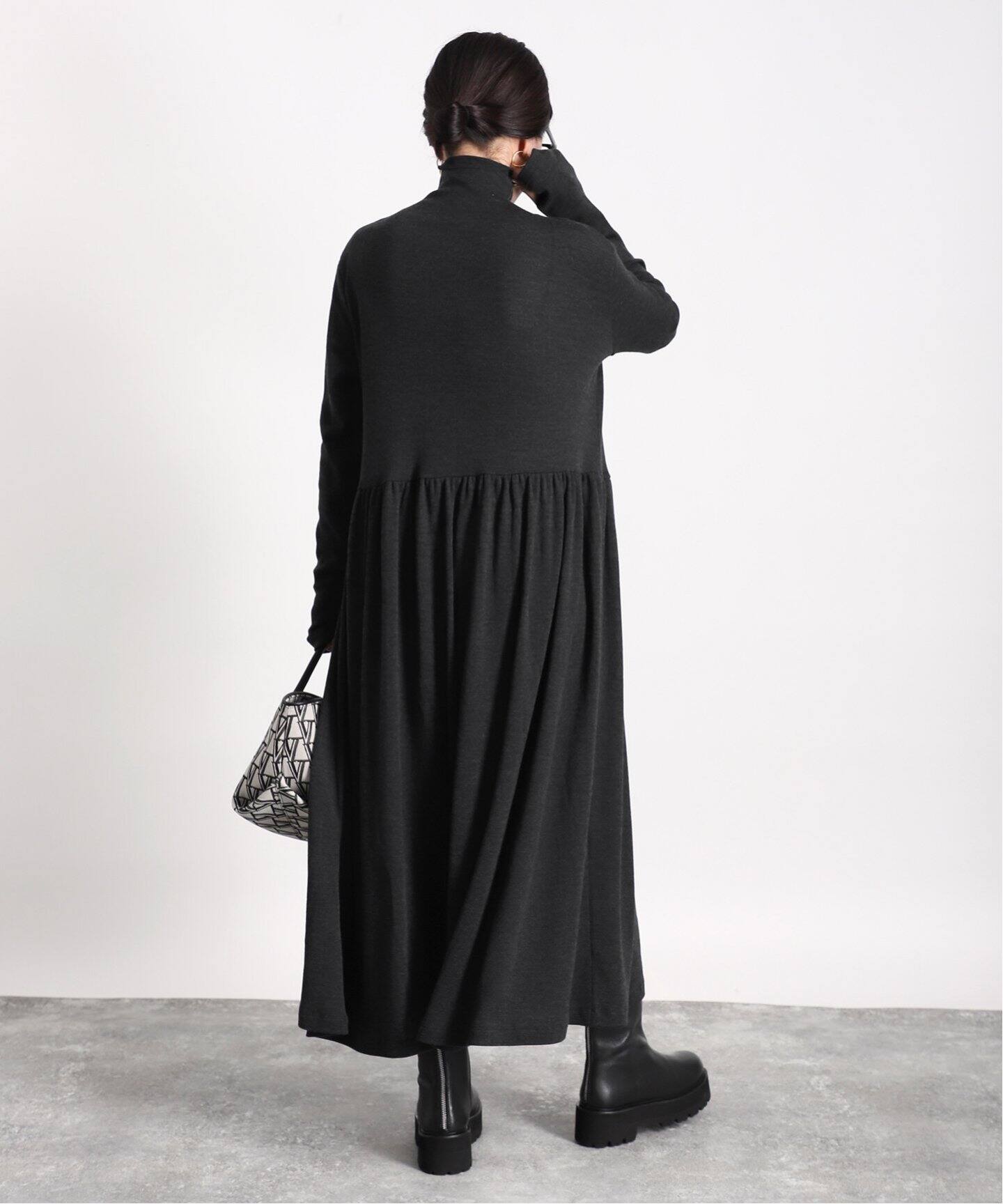 追加》ウールテレコイージーマキシドレス（ワンピース）｜VERMEIL par  