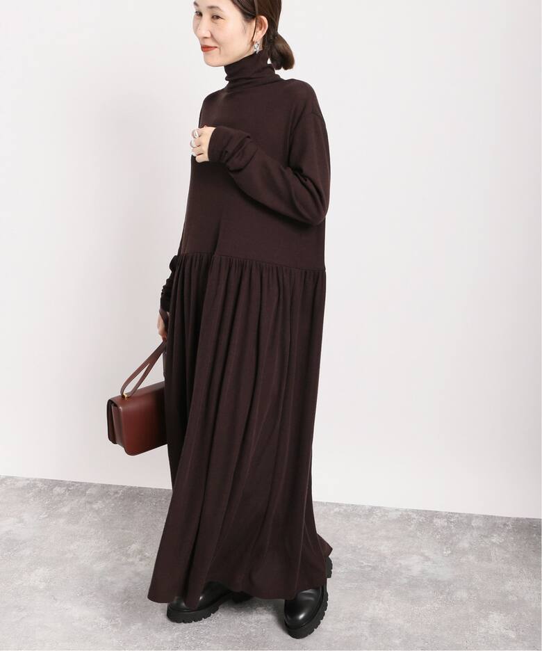 追加》ウールテレコイージーマキシドレス（ワンピース）｜VERMEIL par  
