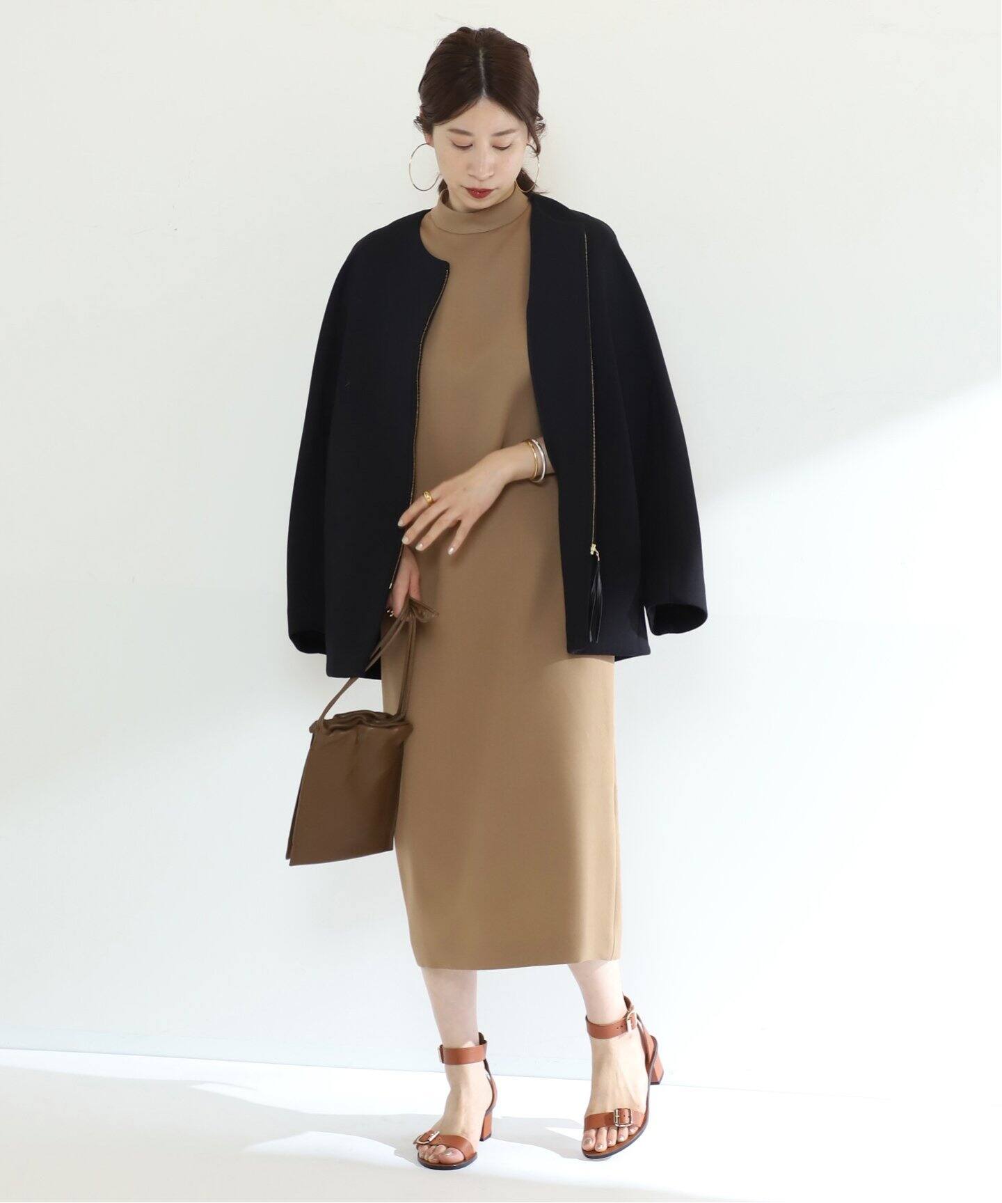 スタンドカラーワンピース（ワンピース）｜VERMEIL par iena  