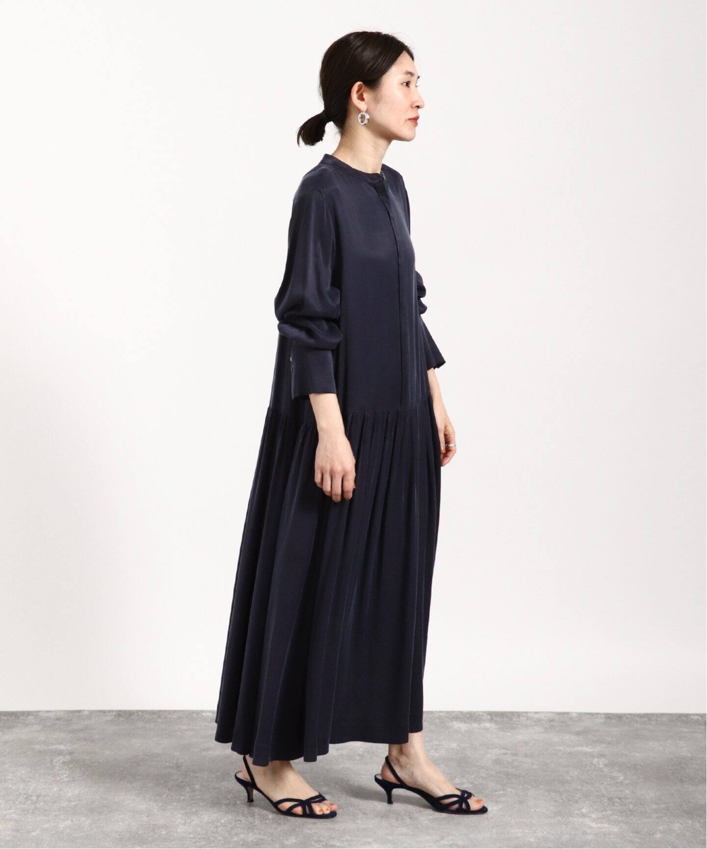 キュプラフィブリルギャザーワンピース（ワンピース）｜VERMEIL par  