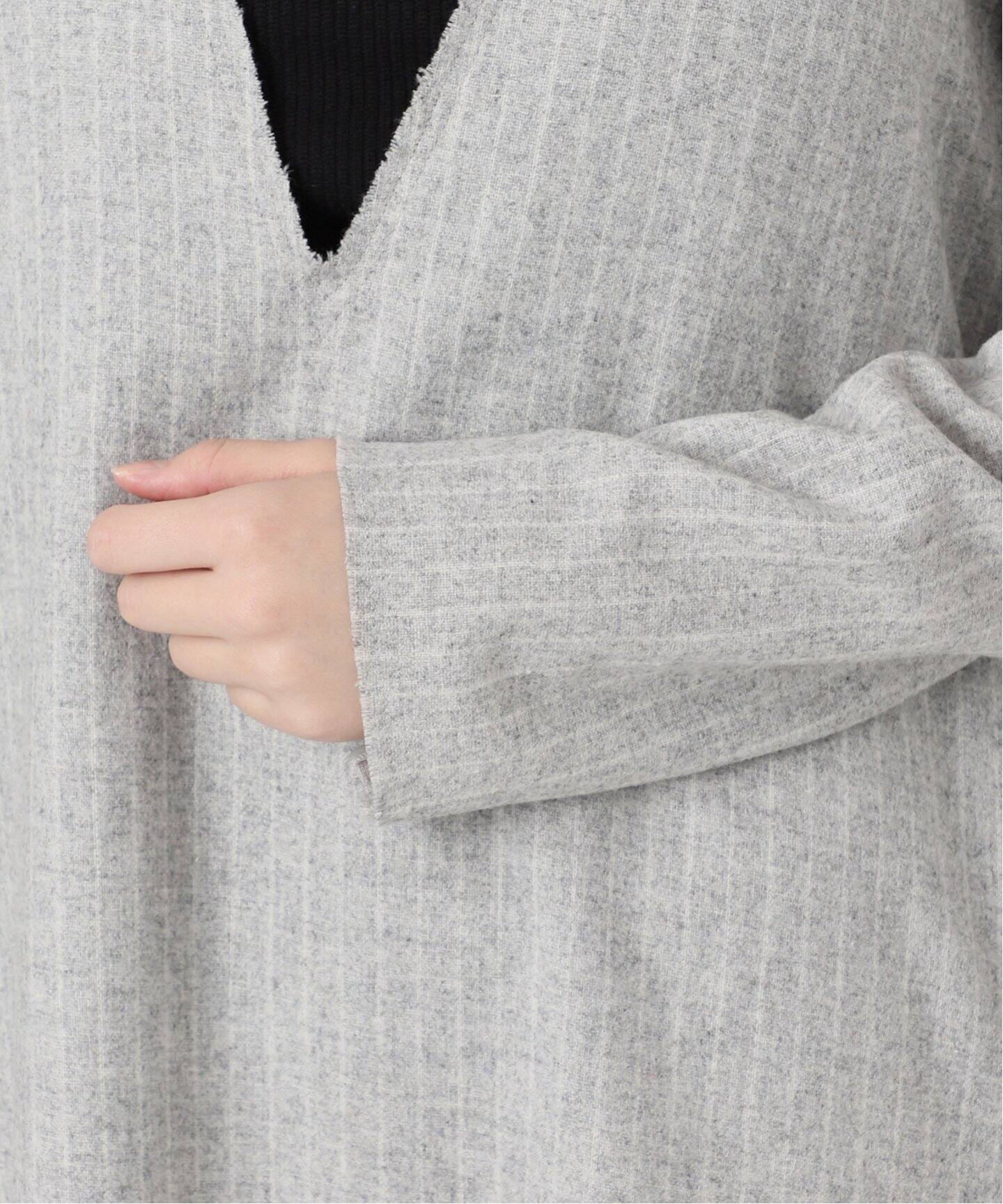 woolピンストライプワンピース（ワンピース）｜VERMEIL par iena 