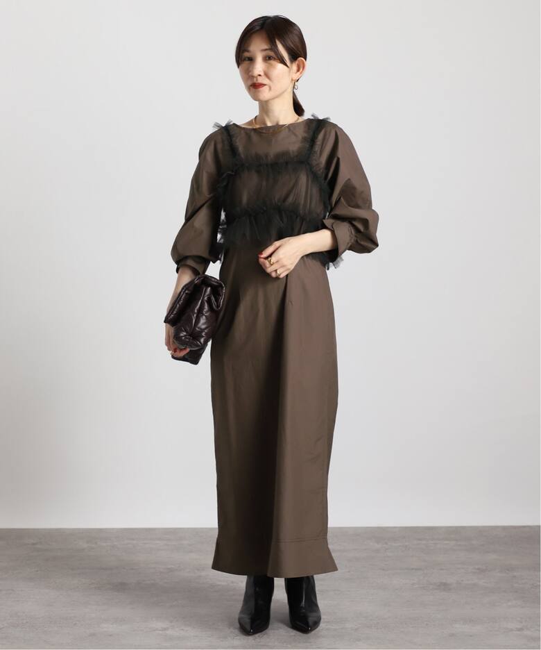 コットン パフスリーブ ワンピース（ワンピース）｜VERMEIL par iena  