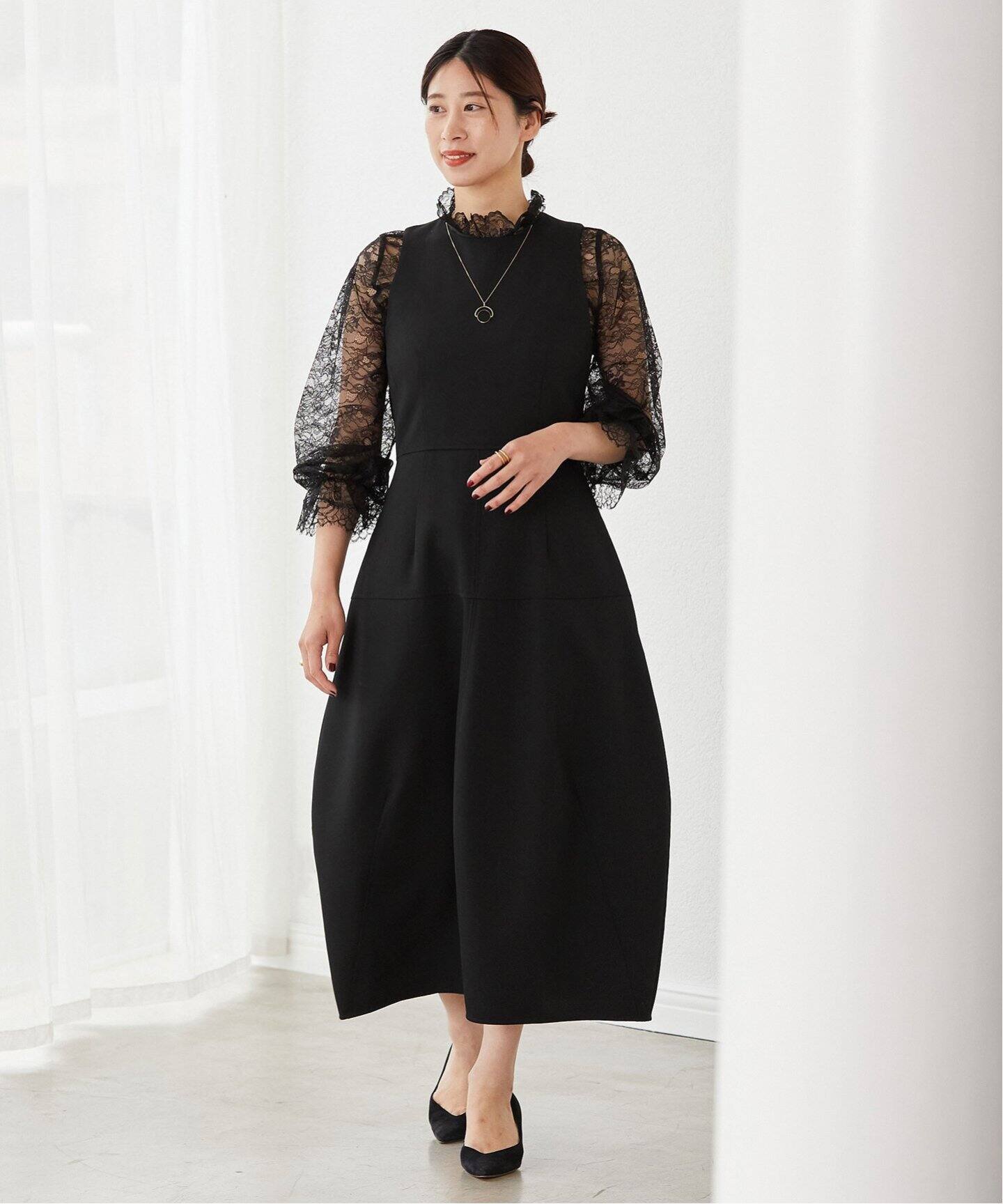 コクーンフォルム マキシ丈ワンピース（ワンピース）｜VERMEIL par  