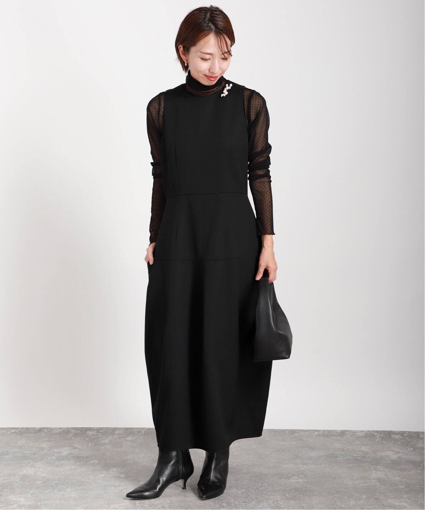 コクーンフォルム マキシ丈ワンピース（ワンピース）｜VERMEIL par  