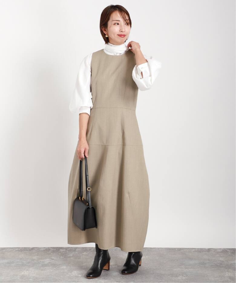 コクーンフォルム マキシ丈ワンピース（ワンピース）｜VERMEIL par  