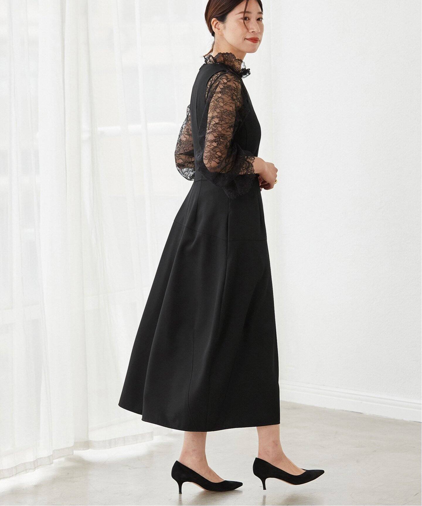 コクーンフォルム マキシ丈ワンピース（ワンピース）｜VERMEIL par  